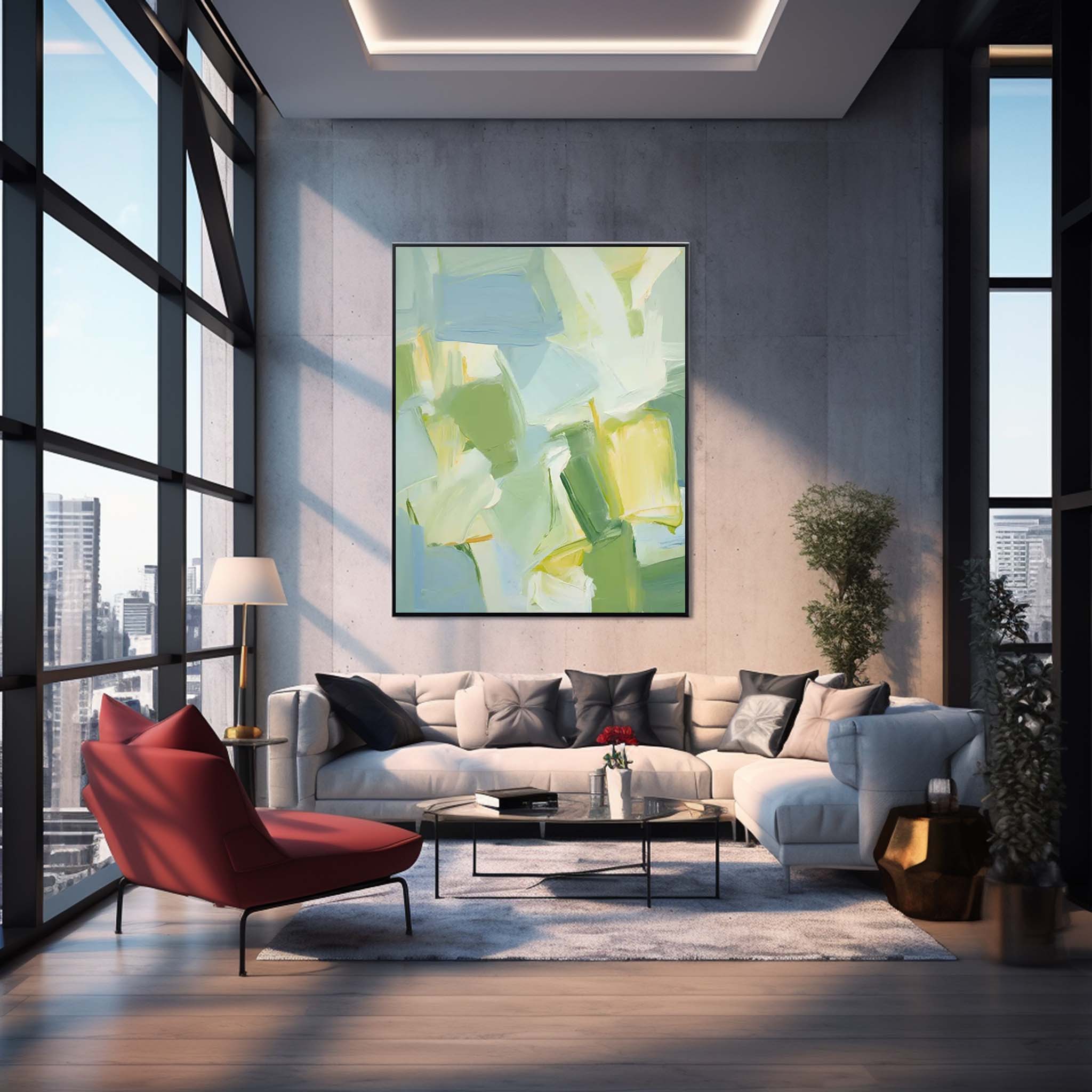 Modern Texture Wall Art Bright Abstract Oil Painting On Canvas Large Original Painting Home Decor