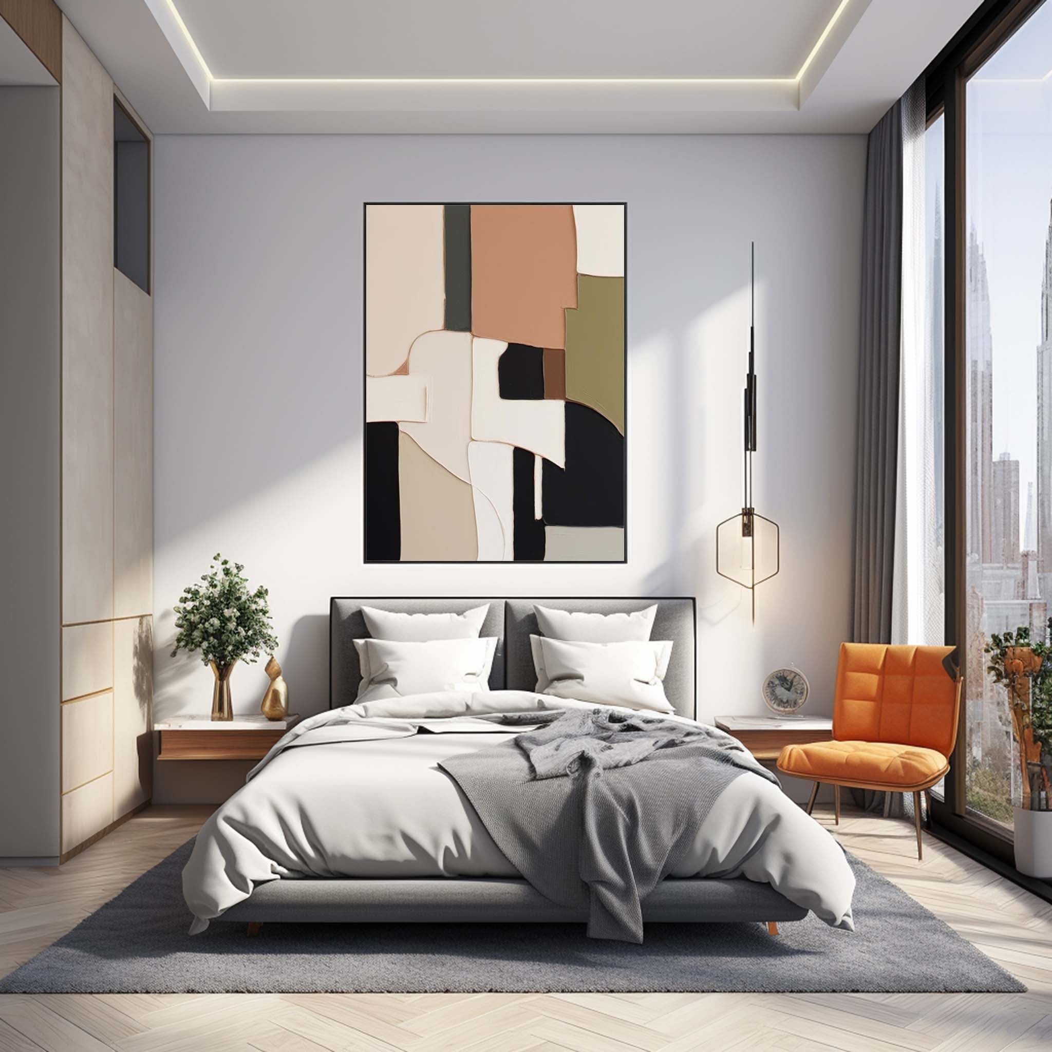 Colorful Modern Texture Wall Art Large Original Painting Abstract Oil Painting On Canvas Home Decor