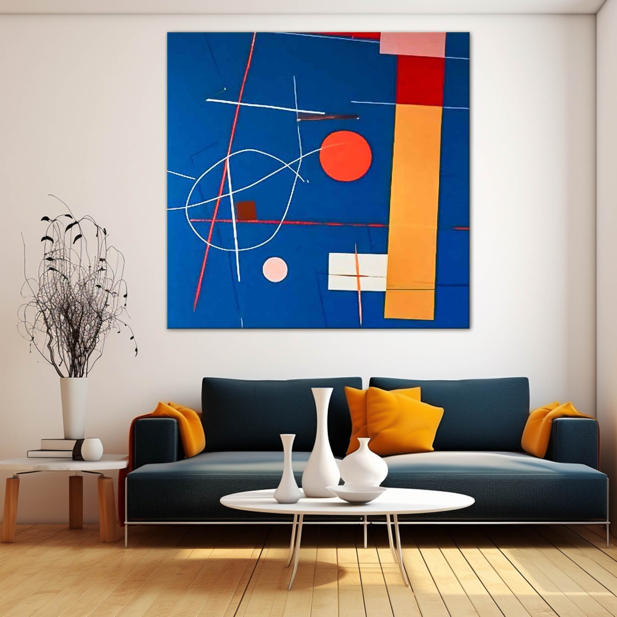 Original Modern Wall Art Square Abstract Graffiti Oil Painting Large Minimalist Acrylic Painting On Canvas Home Room