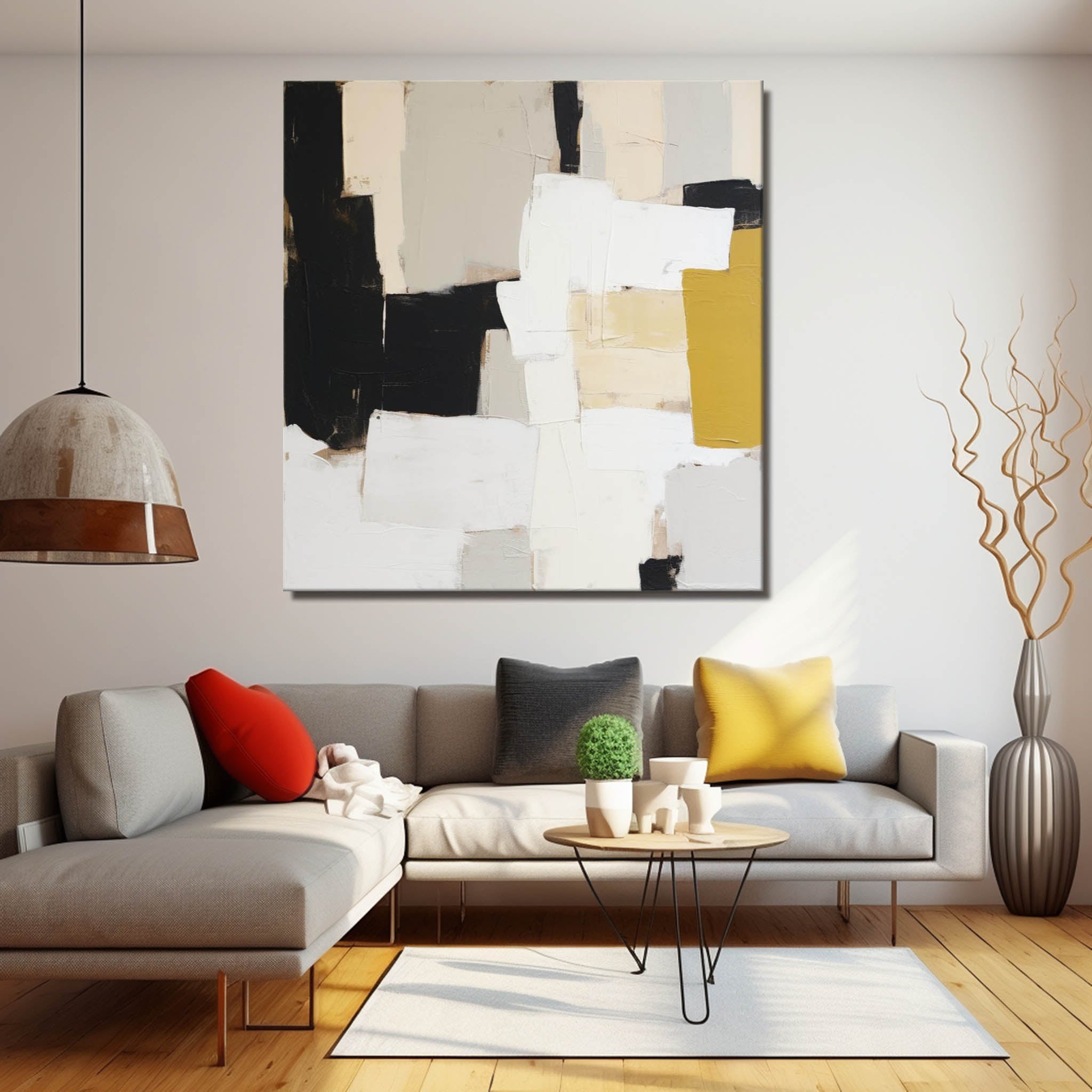 Abstract Oil Painting Farme Large Acrylic Painting On Canvas Original Modern Wall Art For Living Room