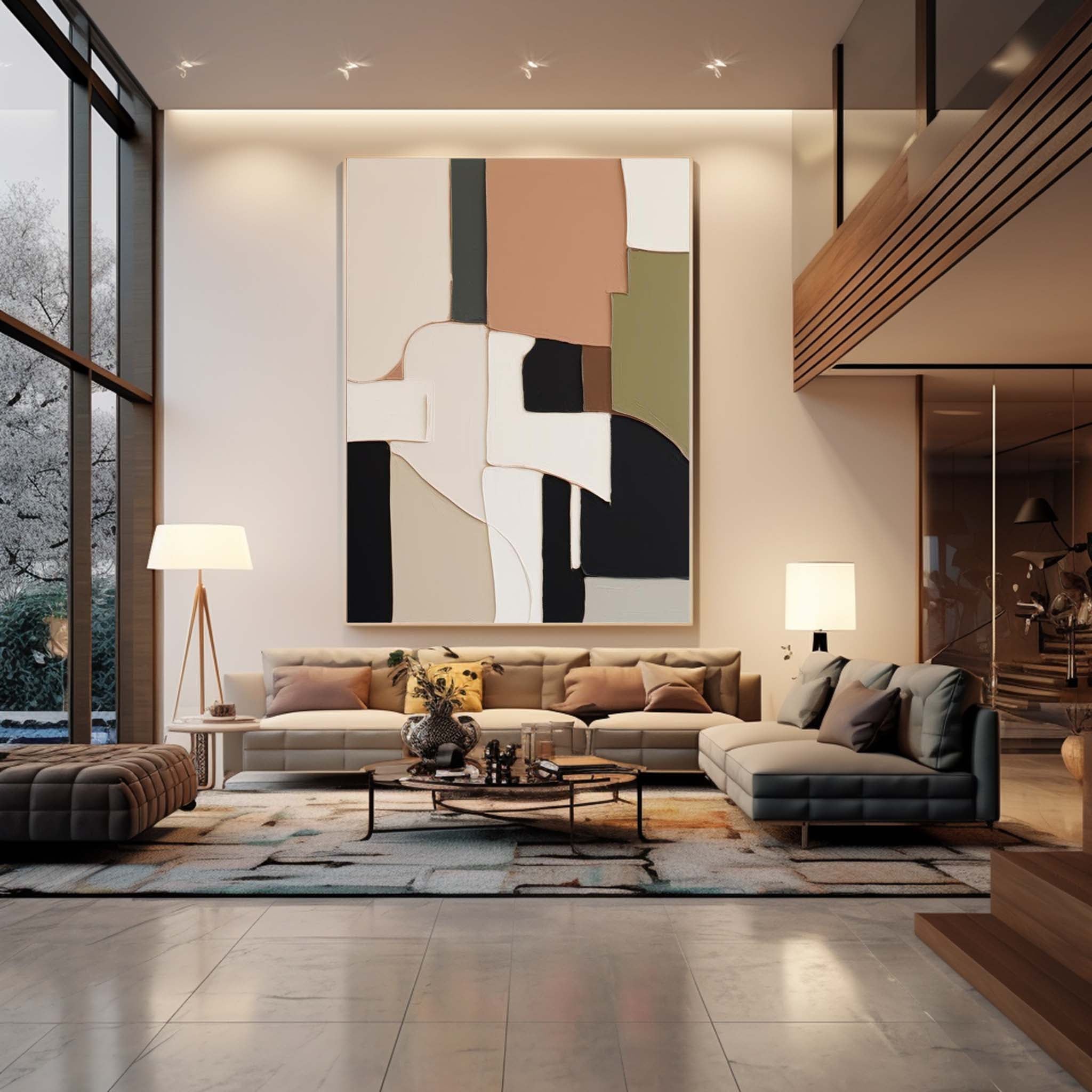 Colorful Modern Texture Wall Art Large Original Painting Abstract Oil Painting On Canvas Home Decor