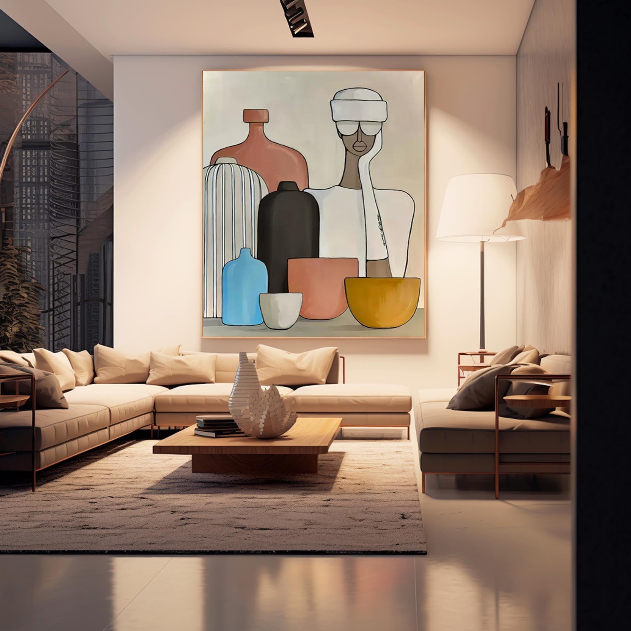 Original Abstract Oil Painting On Canvas Colorful Large Acrylic painting Modern Wall Art For Living Room