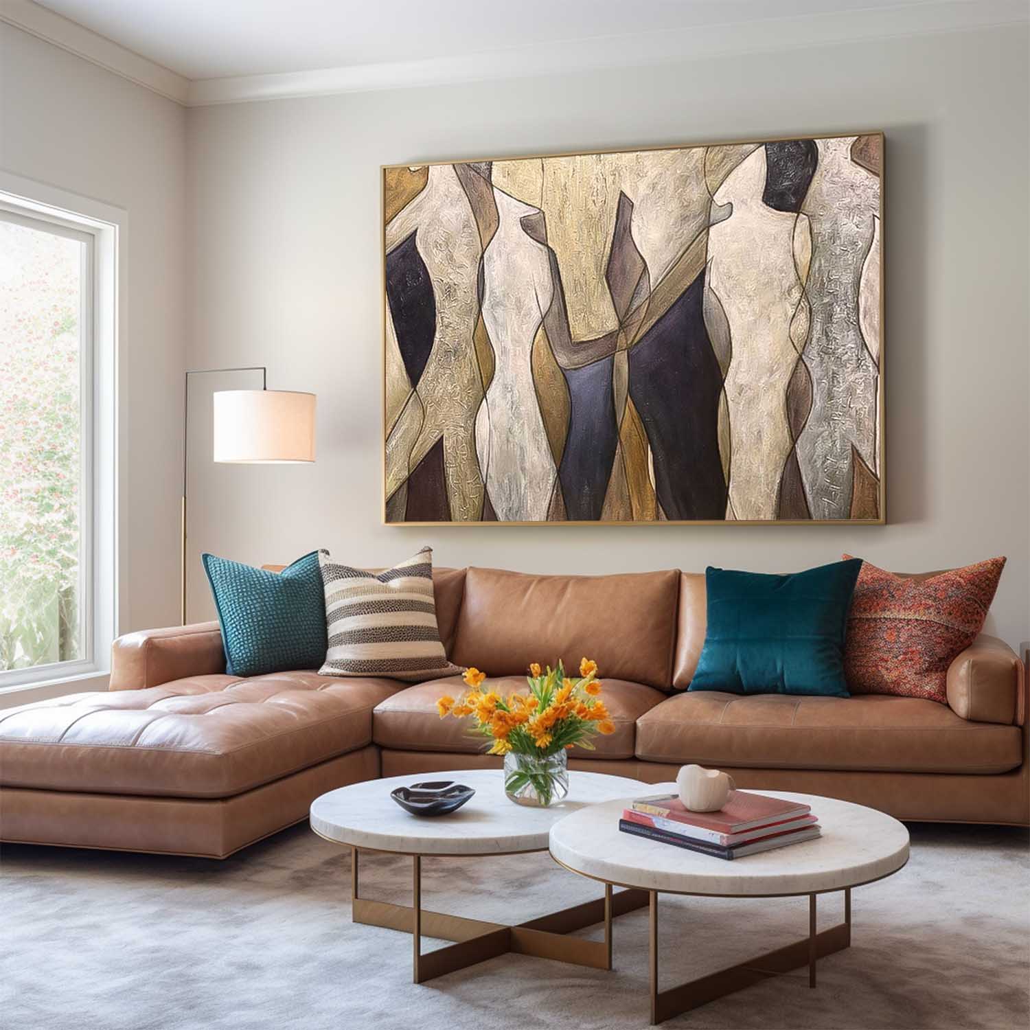 Large Original Abstract Character Body Wall Art Abstract Minimalist Paintings Online Contemporary Artwork