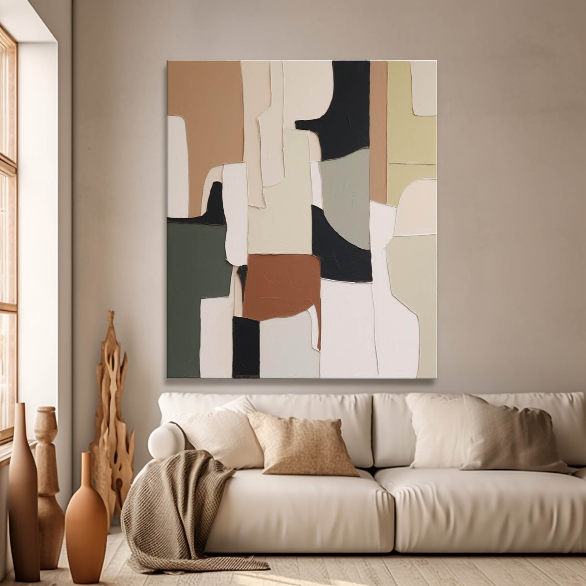 Large Original Abstract Oil Painting On Canvas Colorful Modern Texture Wall Art Home Decor