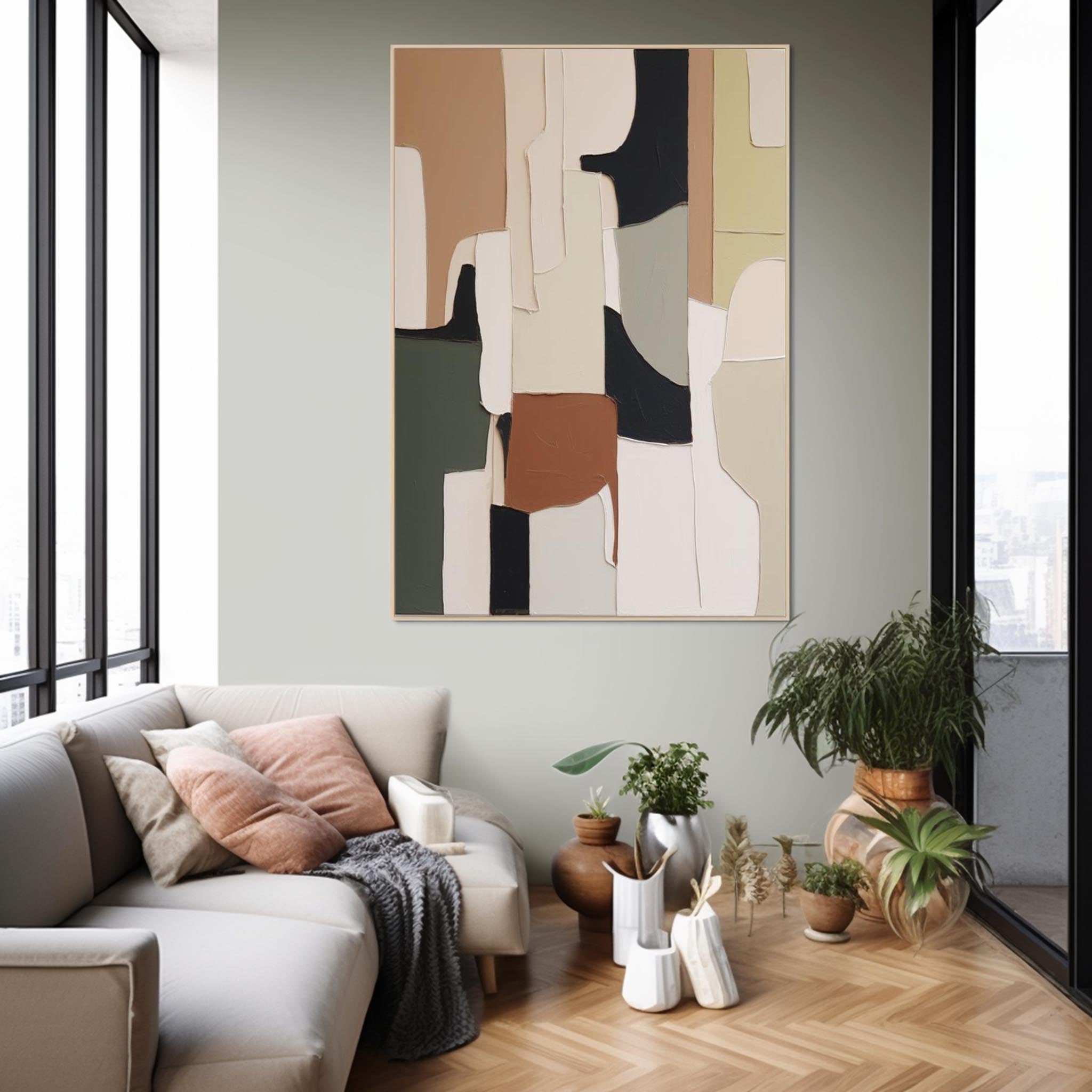 Large Original Abstract Oil Painting On Canvas Colorful Modern Texture Wall Art Home Decor