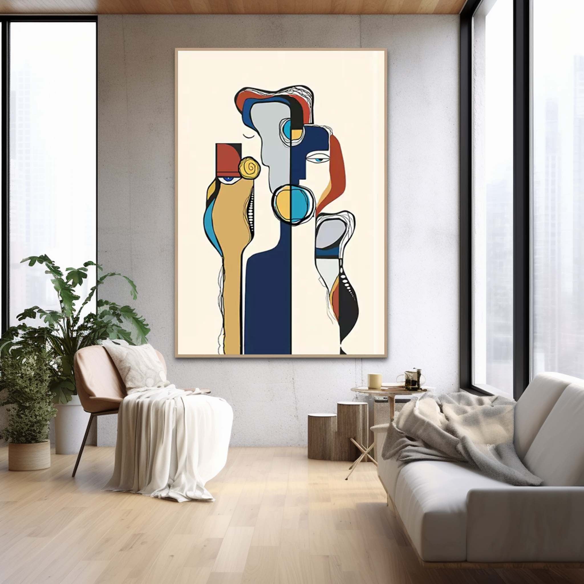 Large Acrylic painting Original Abstract Oil Painting On Canvas Modern Wall Art For Living Room