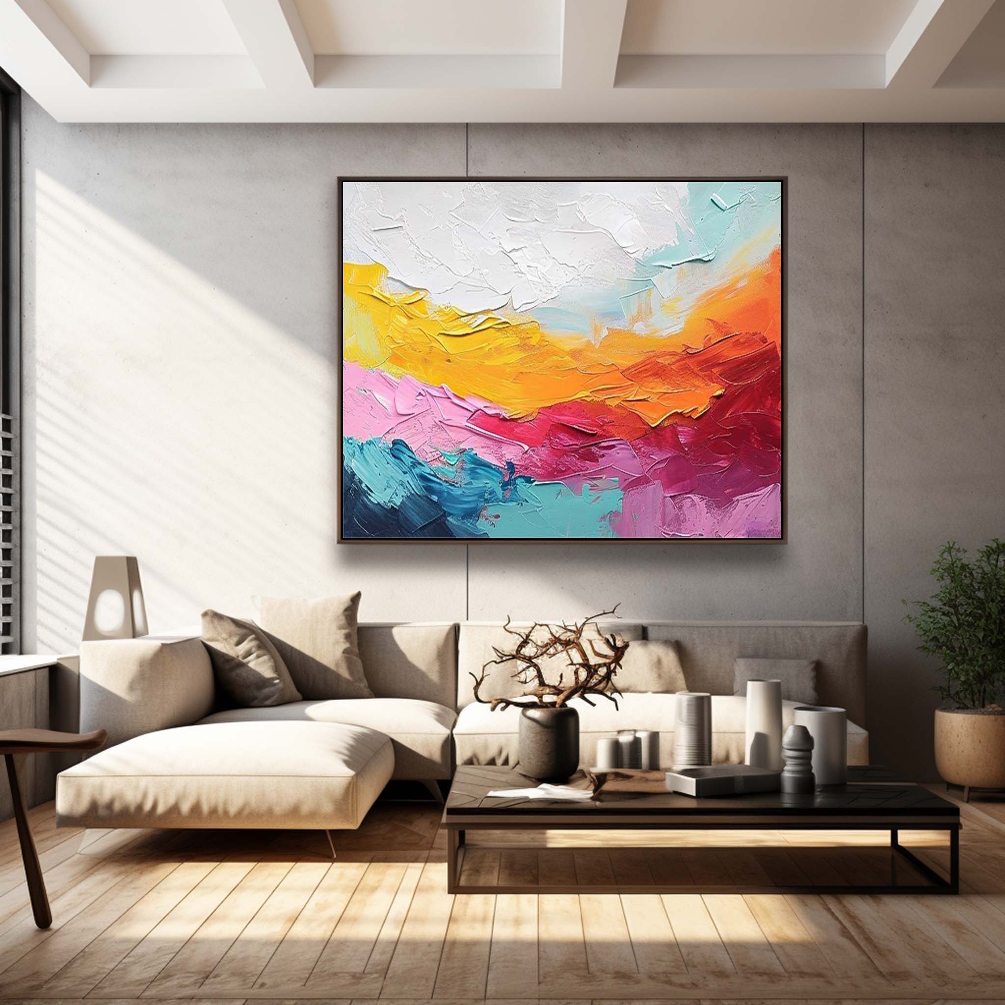 Vibrant Color Buy Abstract Paintings Online Original Wall Art Large Texture Abstract Oil Painting Home Decor