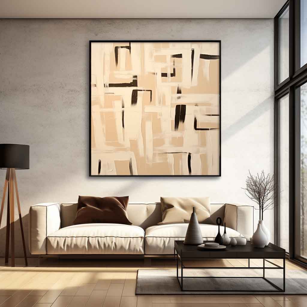 Original Large Abstract Acrylic Painting On Canvas Abstract Minimalist Oil Painting Modern Wall Art Home Decor