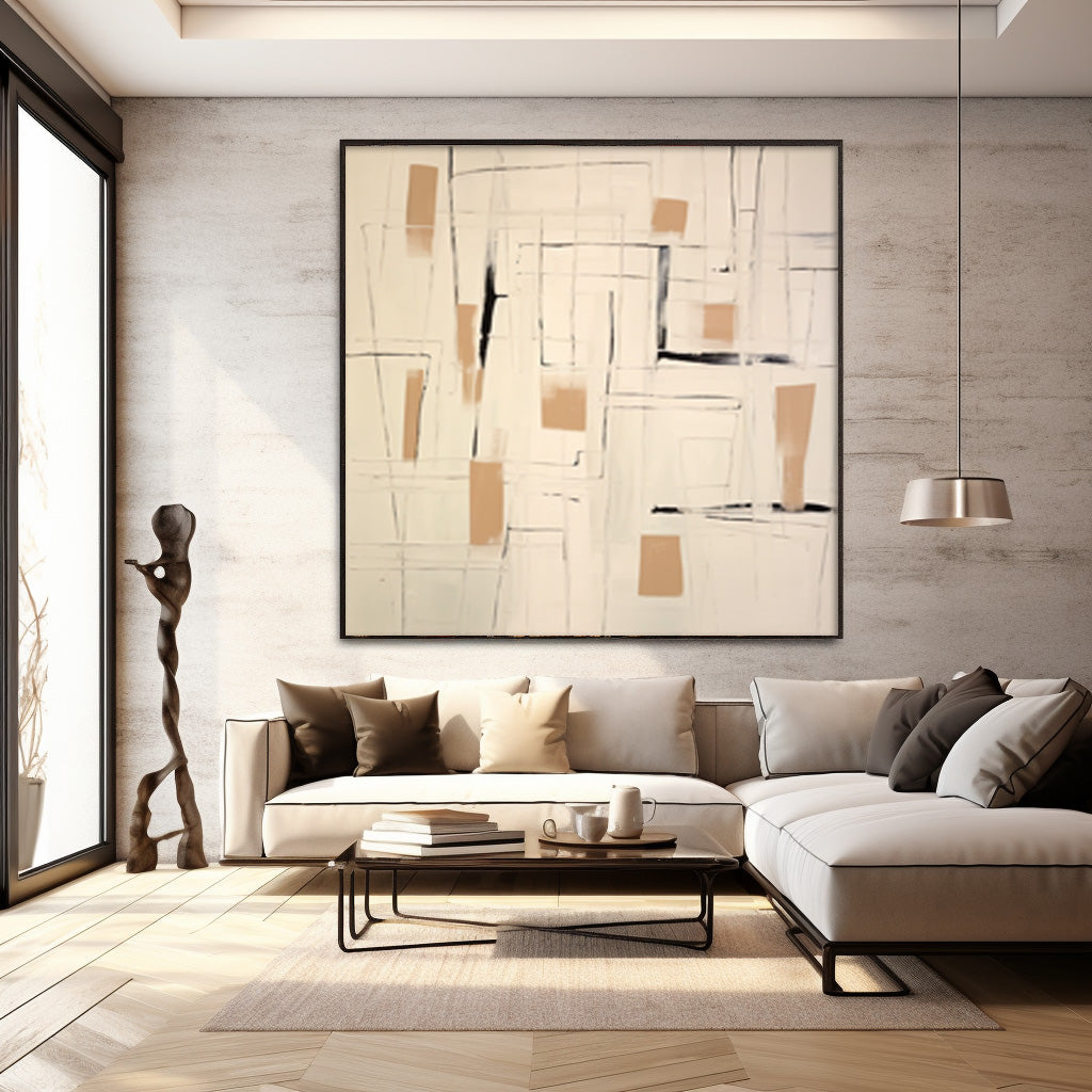 Abstract Minimalist Oil Painting Original Large Abstract Acrylic Painting On Canvas Modern Wall Art Home Decor