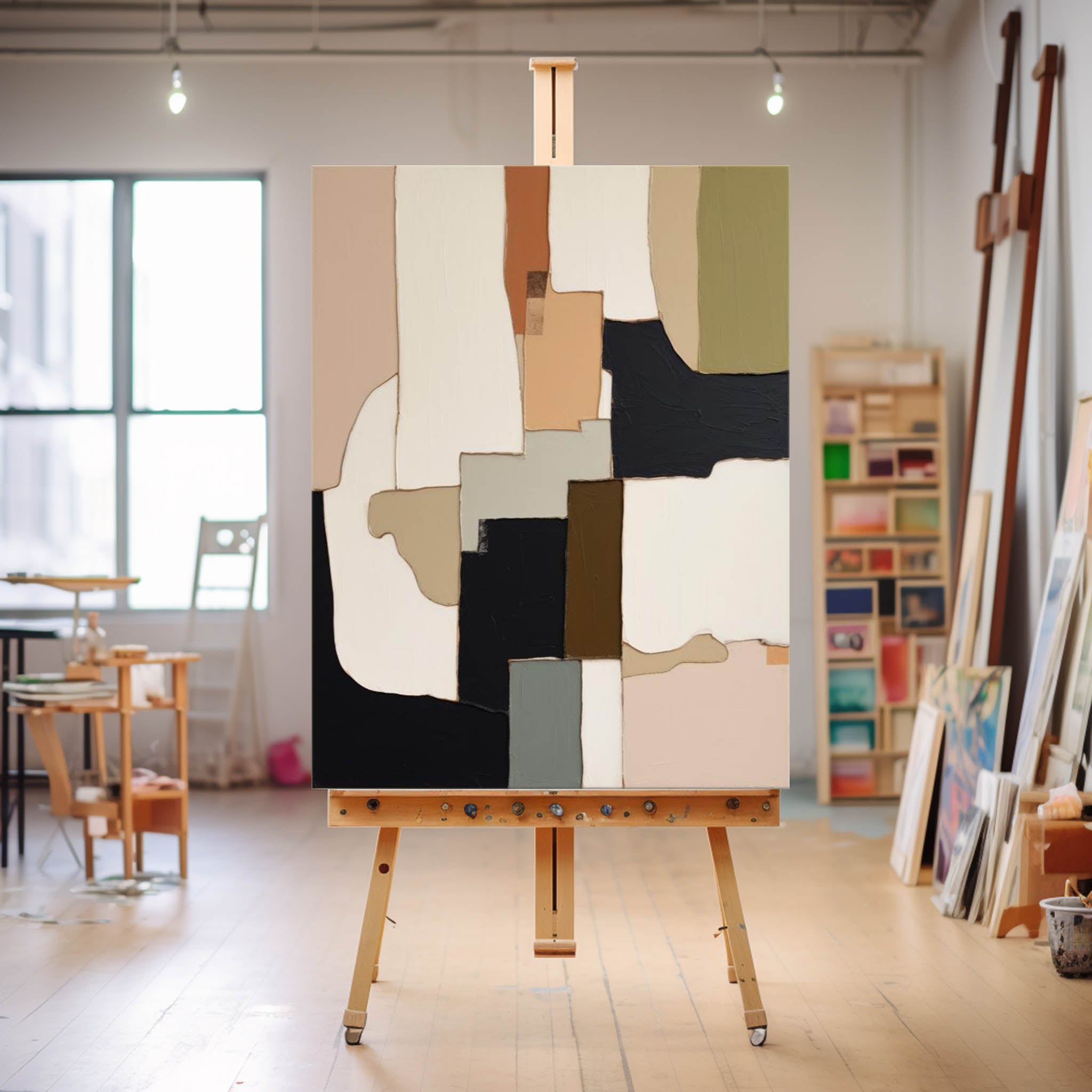 Large Original Abstract Oil Painting On Canvas Colorful Modern Texture Wall Art Home Decor