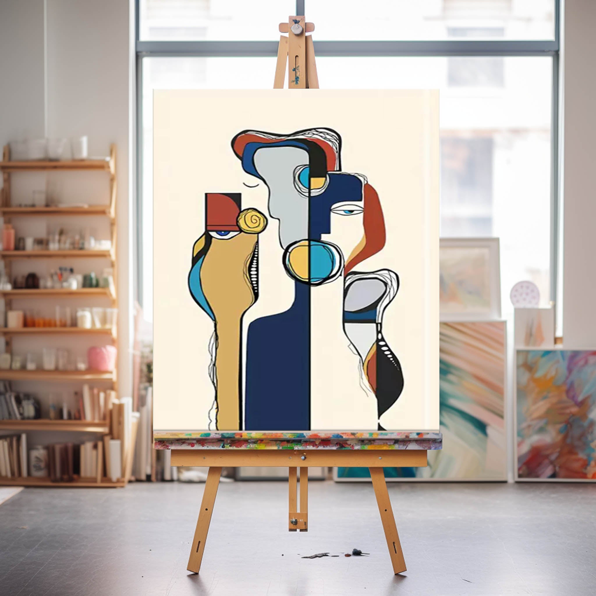 Large Acrylic painting Original Abstract Oil Painting On Canvas Modern Wall Art For Living Room