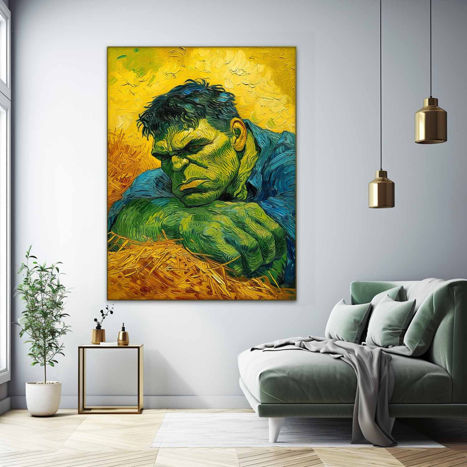 Modern Abstract The Hulk Painting Contemporary Gallery Famous Wall Art Marvel Comics painting Home Decor