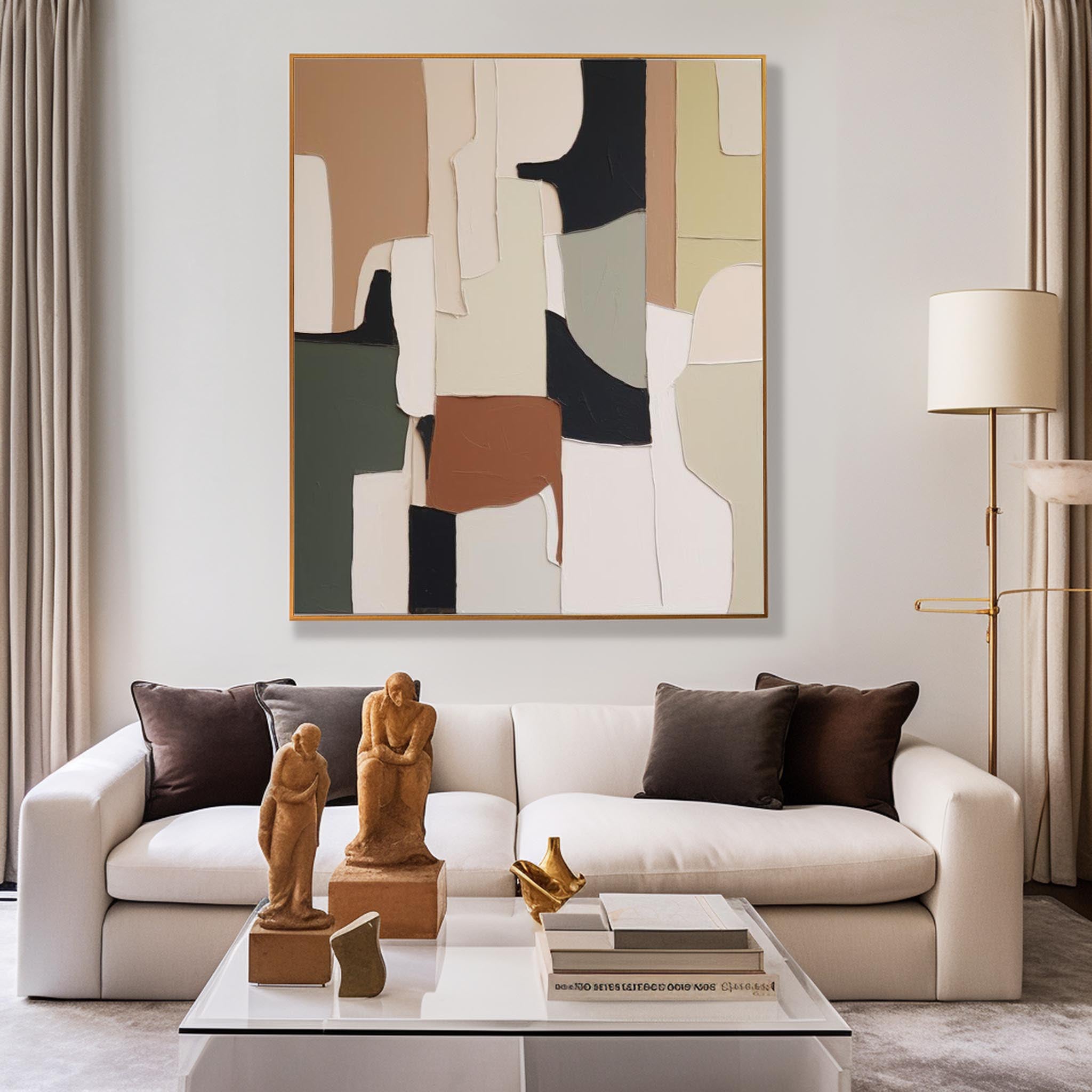 Large Original Abstract Oil Painting On Canvas Colorful Modern Texture Wall Art Home Decor