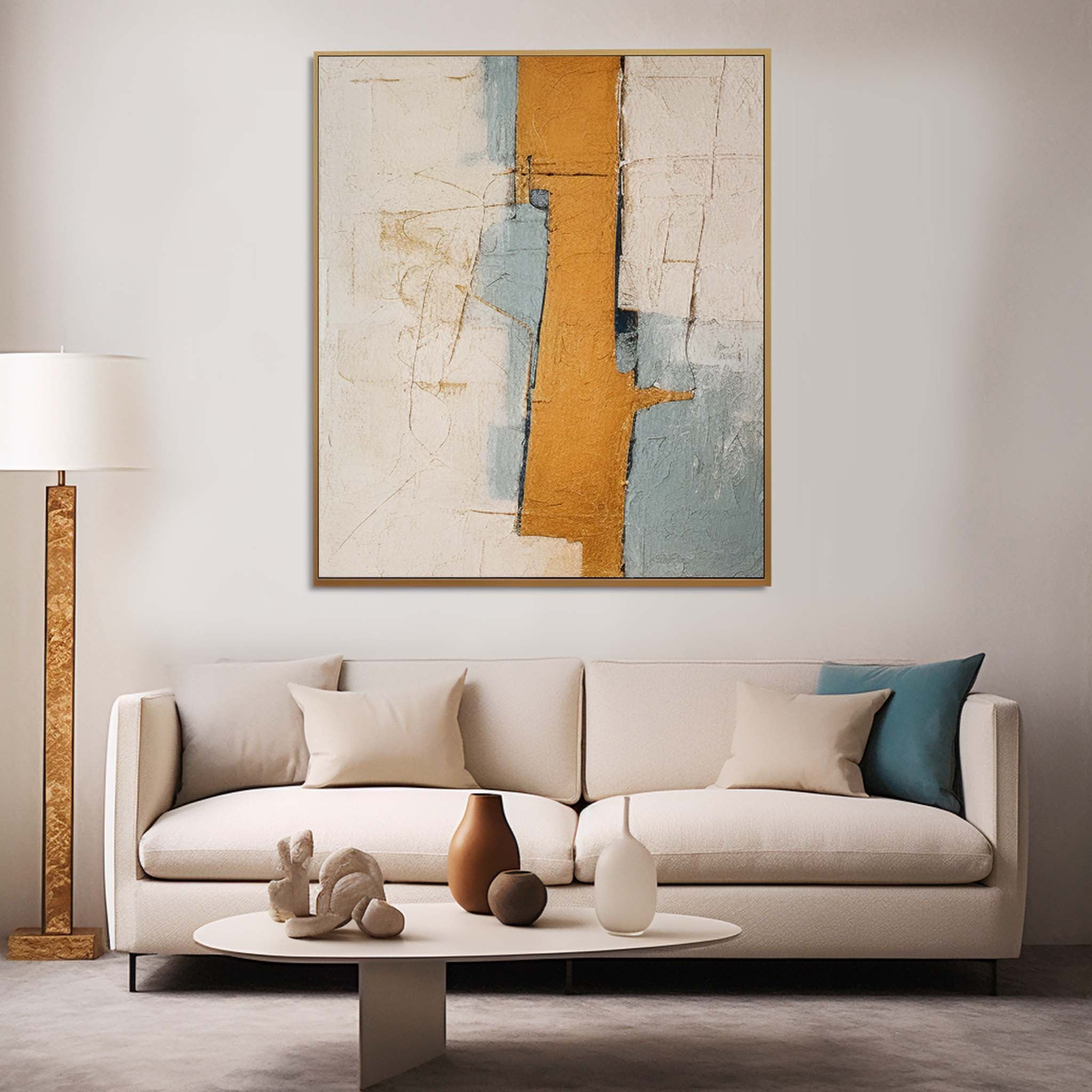 Large Original Abstract Oil Painting On Canvas Modern Texture Wall Art Home Decor