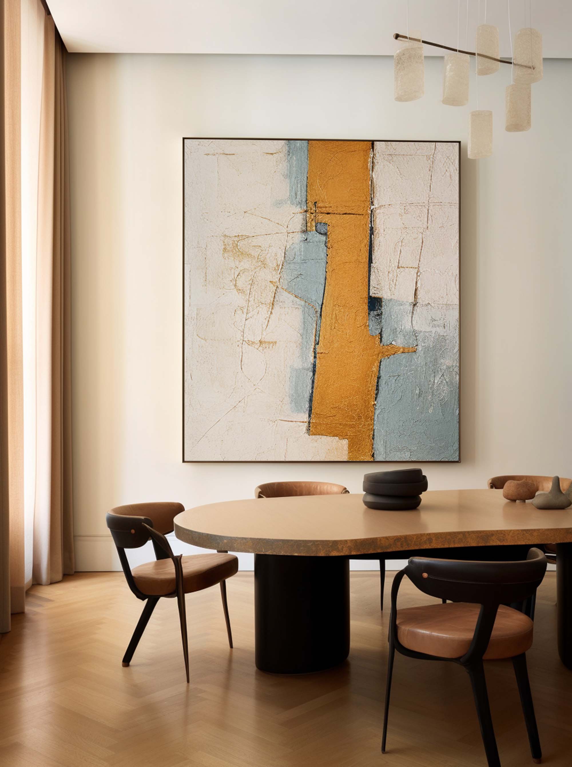 Large Original Abstract Oil Painting On Canvas Modern Texture Wall Art Home Decor