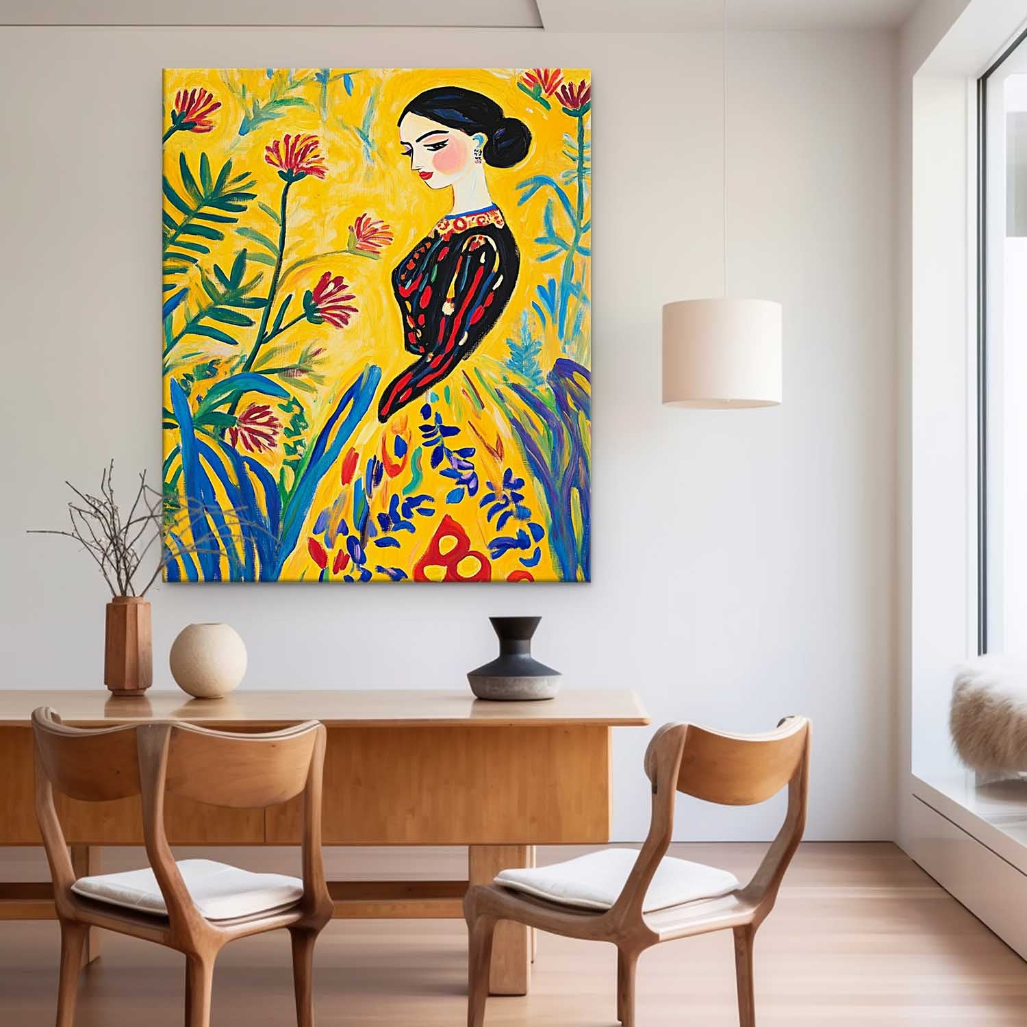 Gorgeous Original Modern Wall Art Famous Art Of Woman Artwork Cute Girl In A Romantic Vintage Style