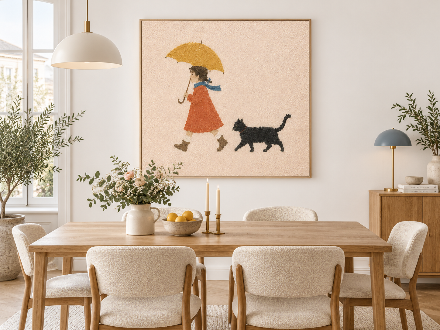 Whimsical Wall Art For Nursery And Kids Room With Textured Finish