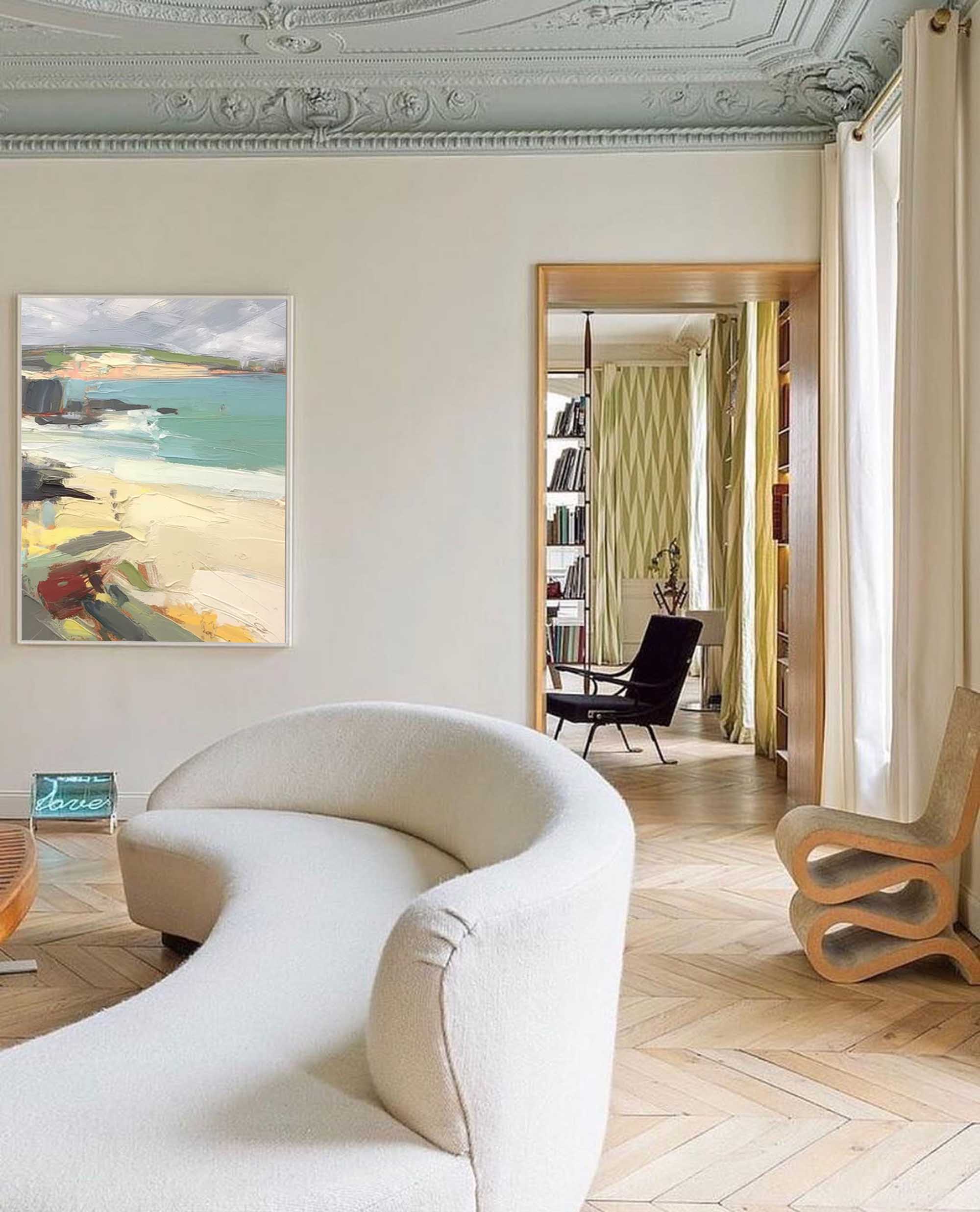 Abstract Modern Wall Art Acrylic Painting Large Texture Landscape Oil Painting On Canvas Home Decor