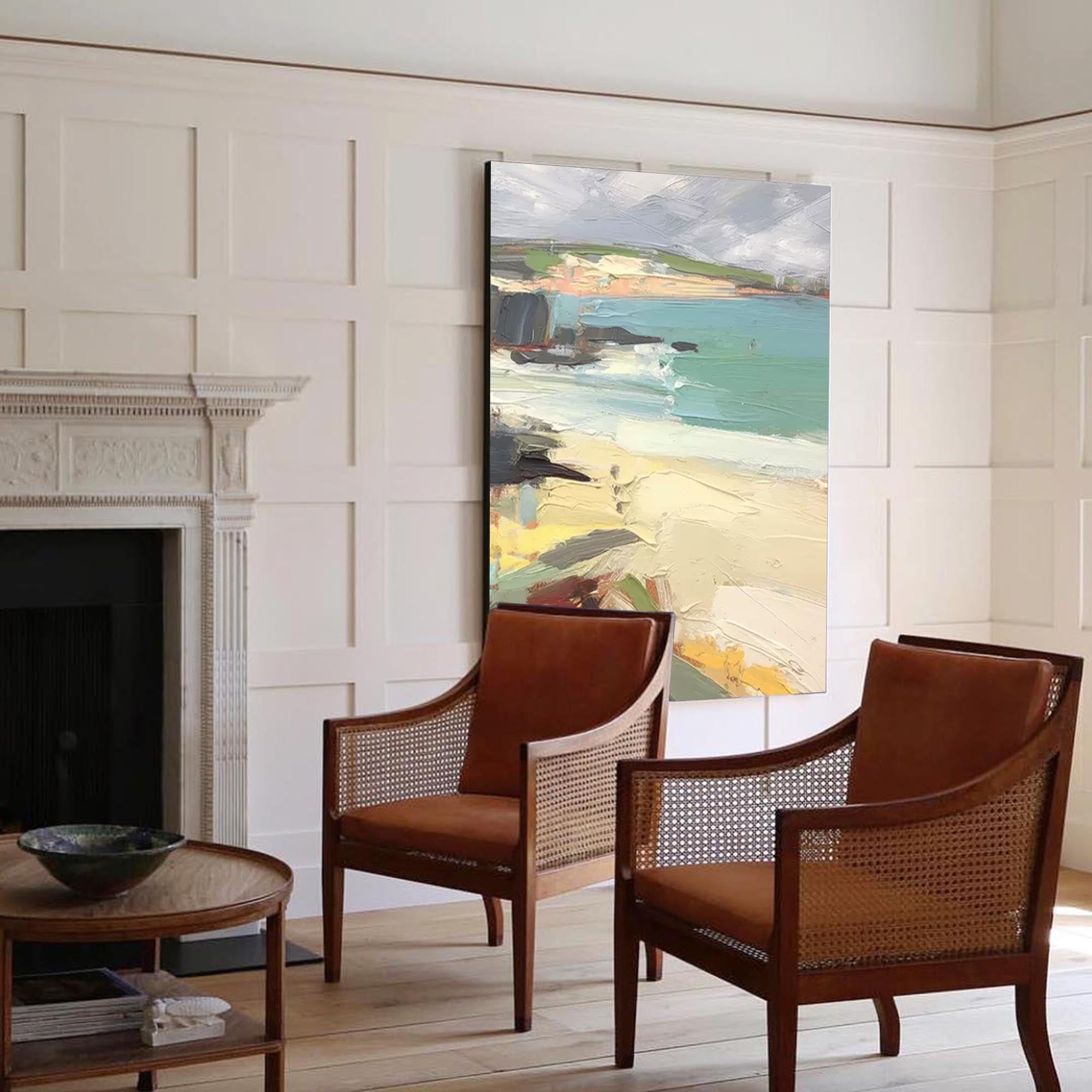 Abstract Modern Wall Art Acrylic Painting Large Texture Landscape Oil Painting On Canvas Home Decor