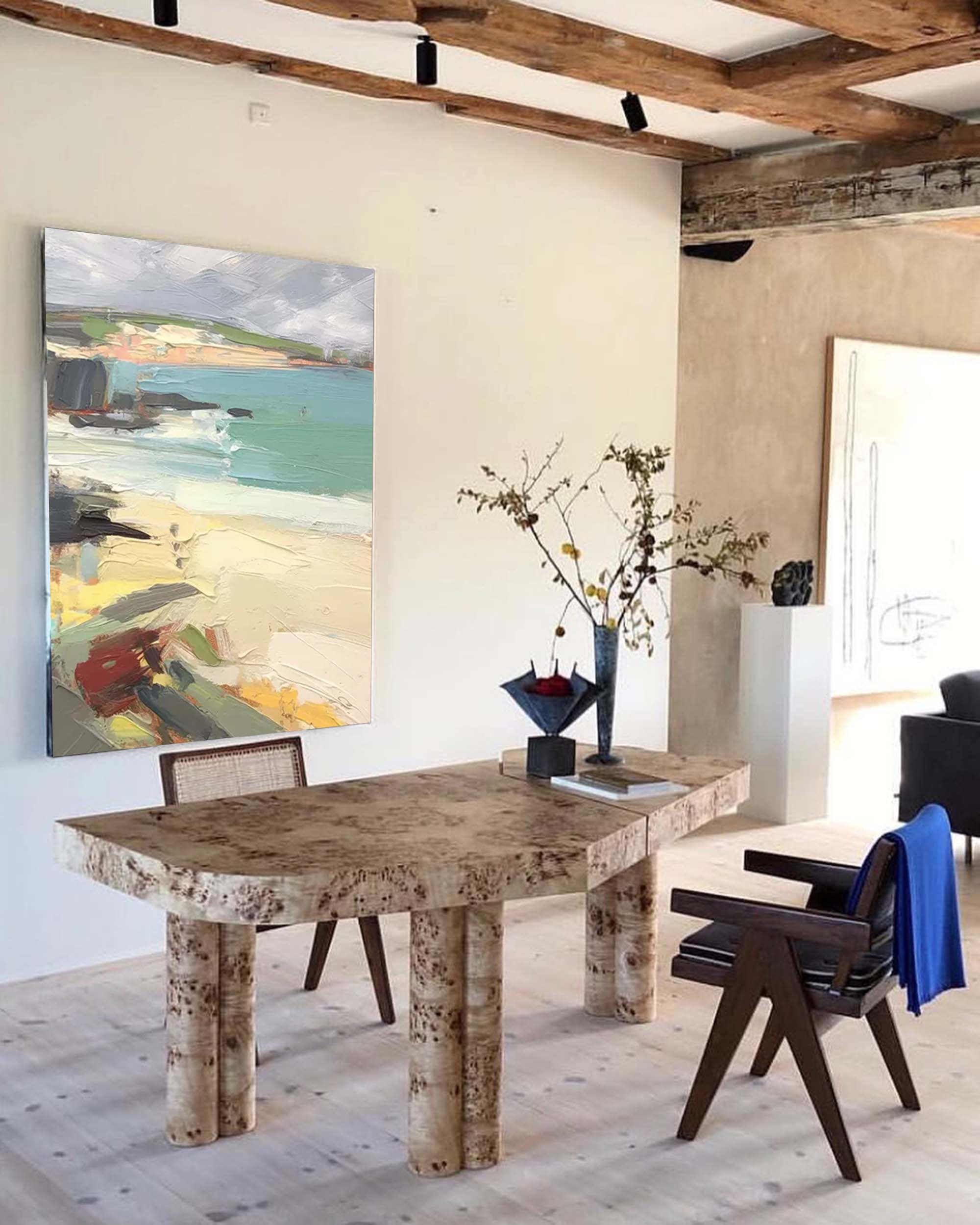 Abstract Modern Wall Art Acrylic Painting Large Texture Landscape Oil Painting On Canvas Home Decor