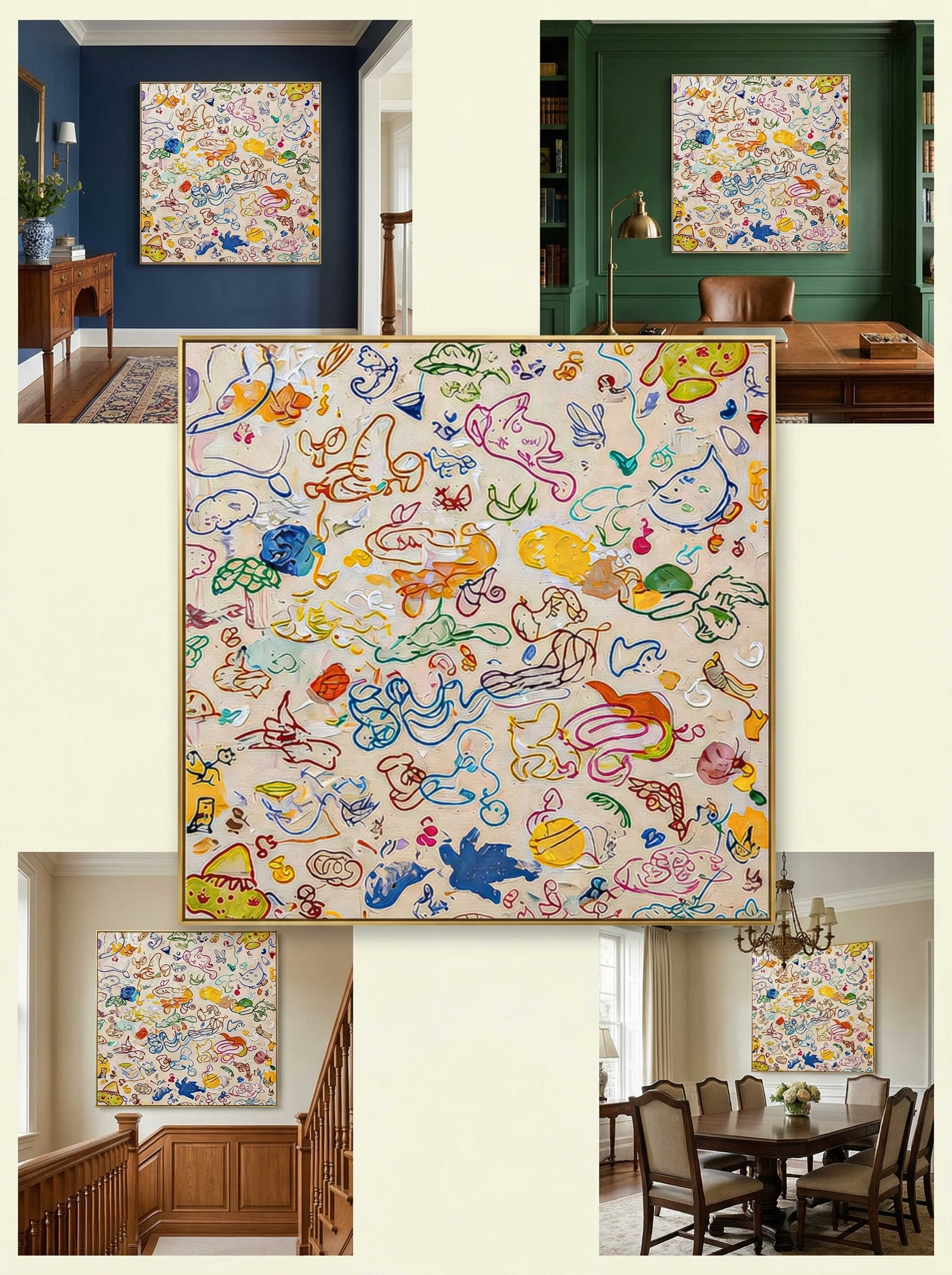 Abstract Canvas Art #AB797
