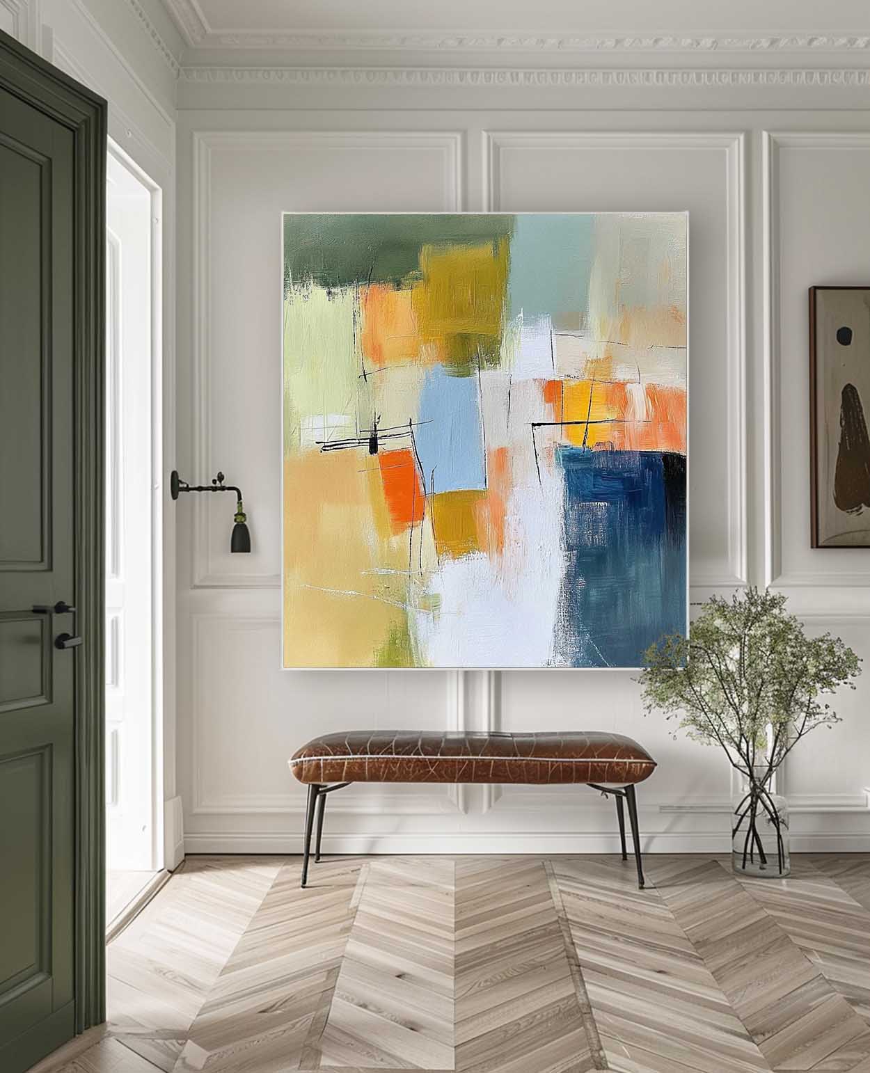 Modern Textured Painting Original Canvas Wall Art Large Abstract Oil Painting for Living Room Office Bedroom