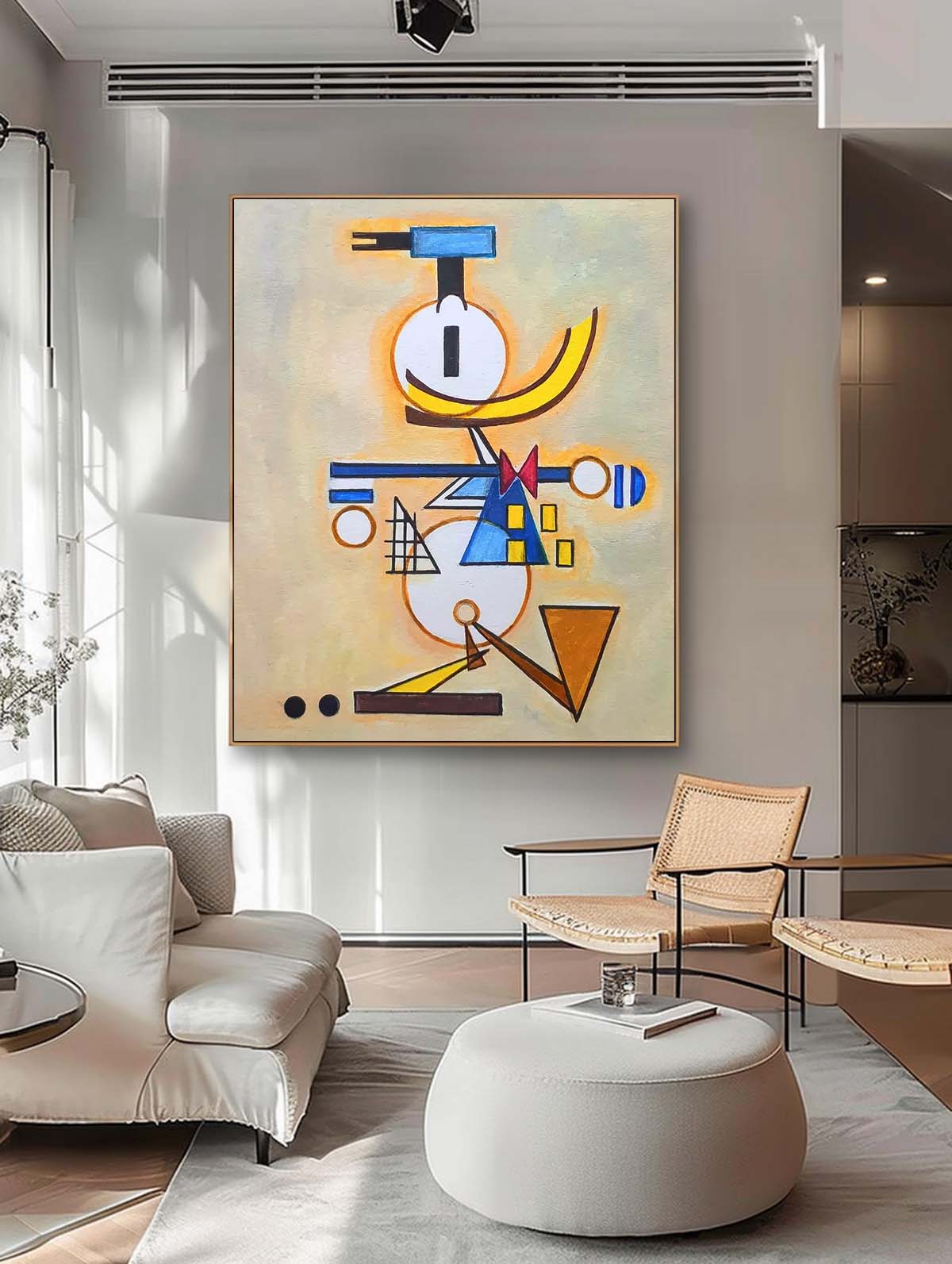 Large Disney Characters Painting Original Wall Art Colorful Cute Cartoon Characters Abstract Donald Duck Artwork