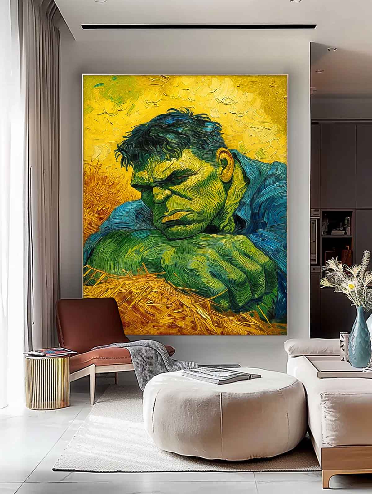 Modern Abstract The Hulk Painting Contemporary Gallery Famous Wall Art Marvel Comics painting Home Decor