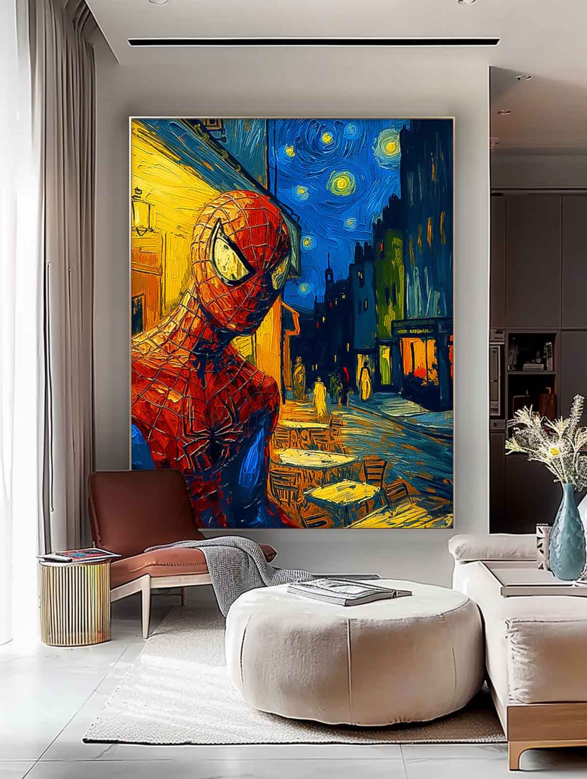 Modern Abstract Spider-Man Painting Contemporary Gallery Famous Wall Art Marvel Comics painting Home Decor