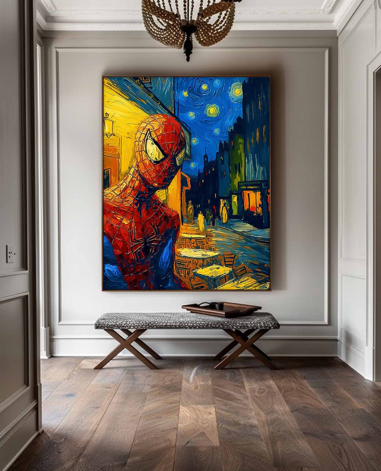 Modern Abstract Spider-Man Painting Contemporary Gallery Famous Wall Art Marvel Comics painting Home Decor