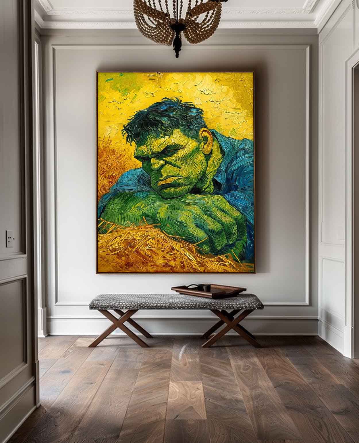 Modern Abstract The Hulk Painting Contemporary Gallery Famous Wall Art Marvel Comics painting Home Decor