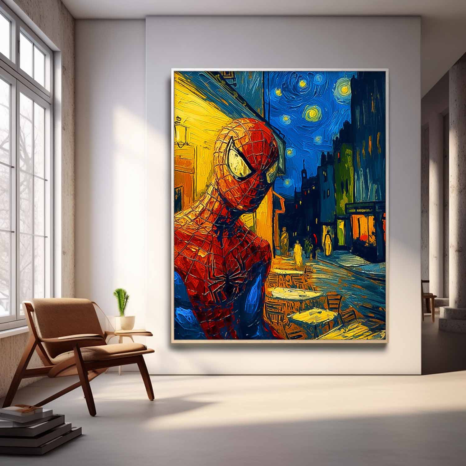 Modern Abstract Spider-Man Painting Contemporary Gallery Famous Wall Art Marvel Comics painting Home Decor