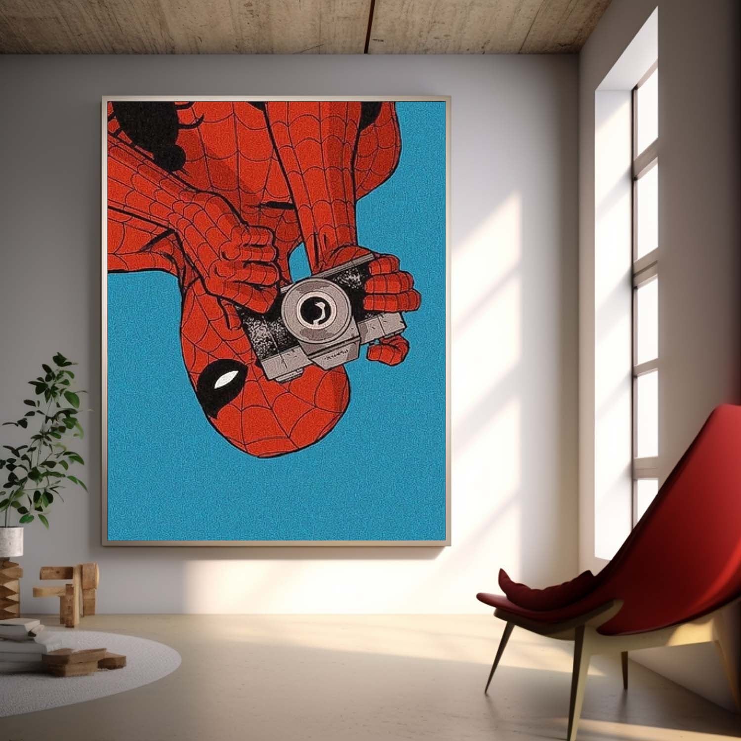 Contemporary Abstract Spider-Man Painting Famous Wall Art Marvel Comics Cute painting Home Decor