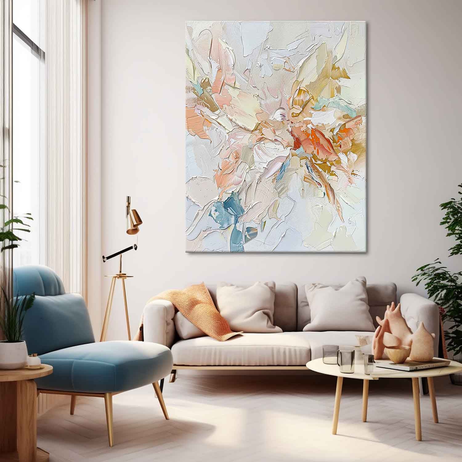 Large Modern Acrylic Painting On Canvas Color Thick Texture Abstract Oil Painting High Quality Original Artwork