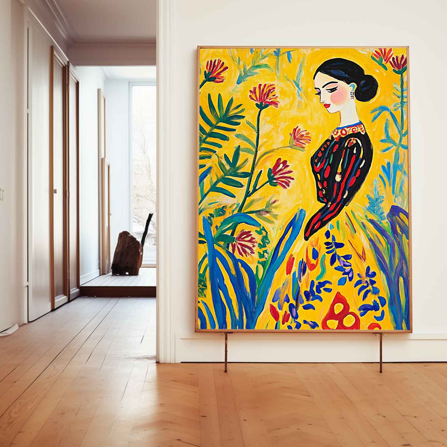 Gorgeous Original Modern Wall Art Famous Art Of Woman Artwork Cute Girl In A Romantic Vintage Style