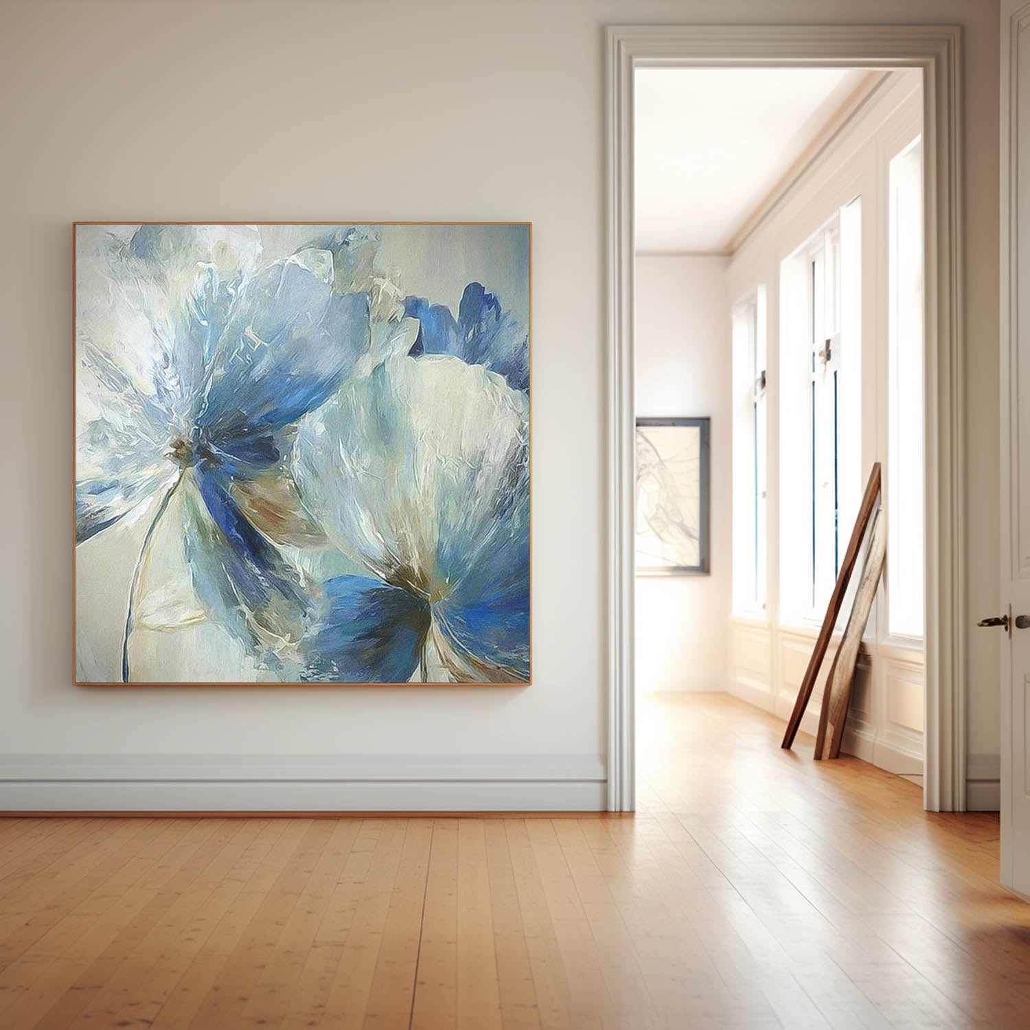 Big Petal Original Flower Wall Art Large Floral Acrylic Painting Modern Floral Oil Painting On Canvas