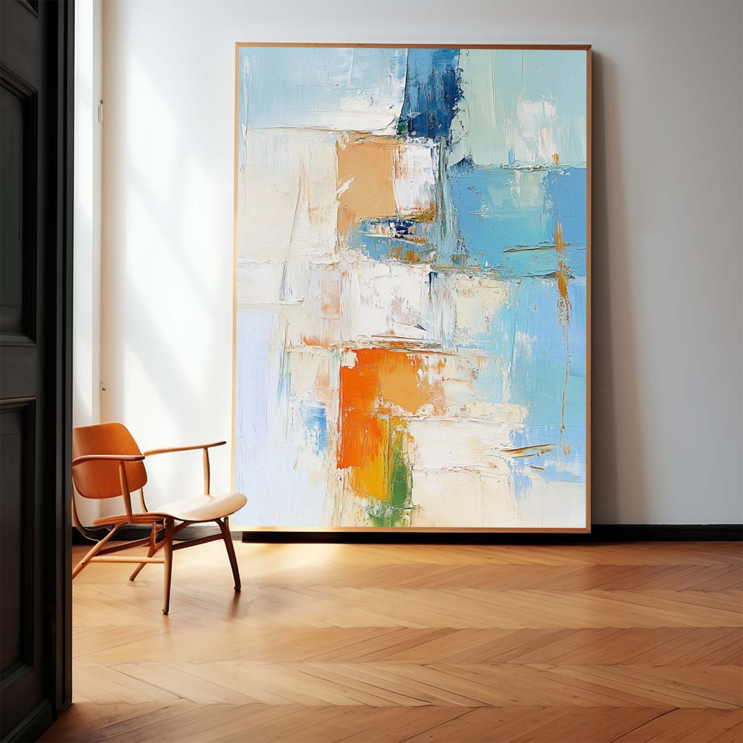 Bright Large Acrylic Painting On Canvas Texture Abstract Oil Painting High Quality Original Artwork