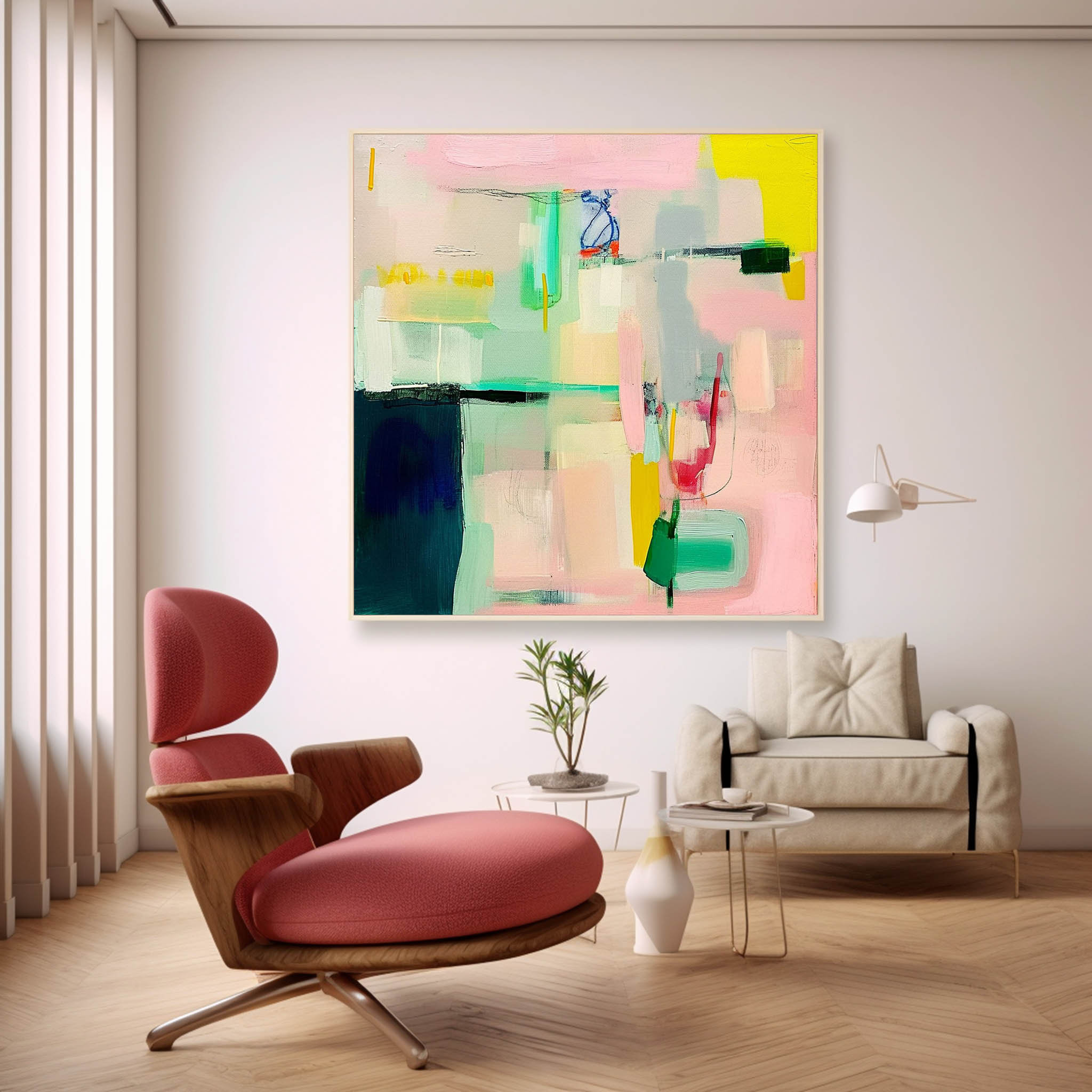 Warm Color Abstract Painting Canvas Original Abstract Art For Sale Contemporary New Painting Home Decor