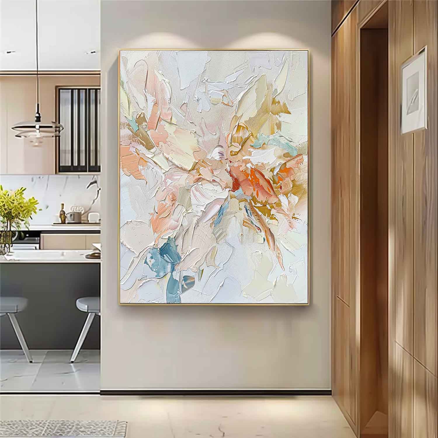 Large Modern Acrylic Painting On Canvas Color Thick Texture Abstract Oil Painting High Quality Original Artwork