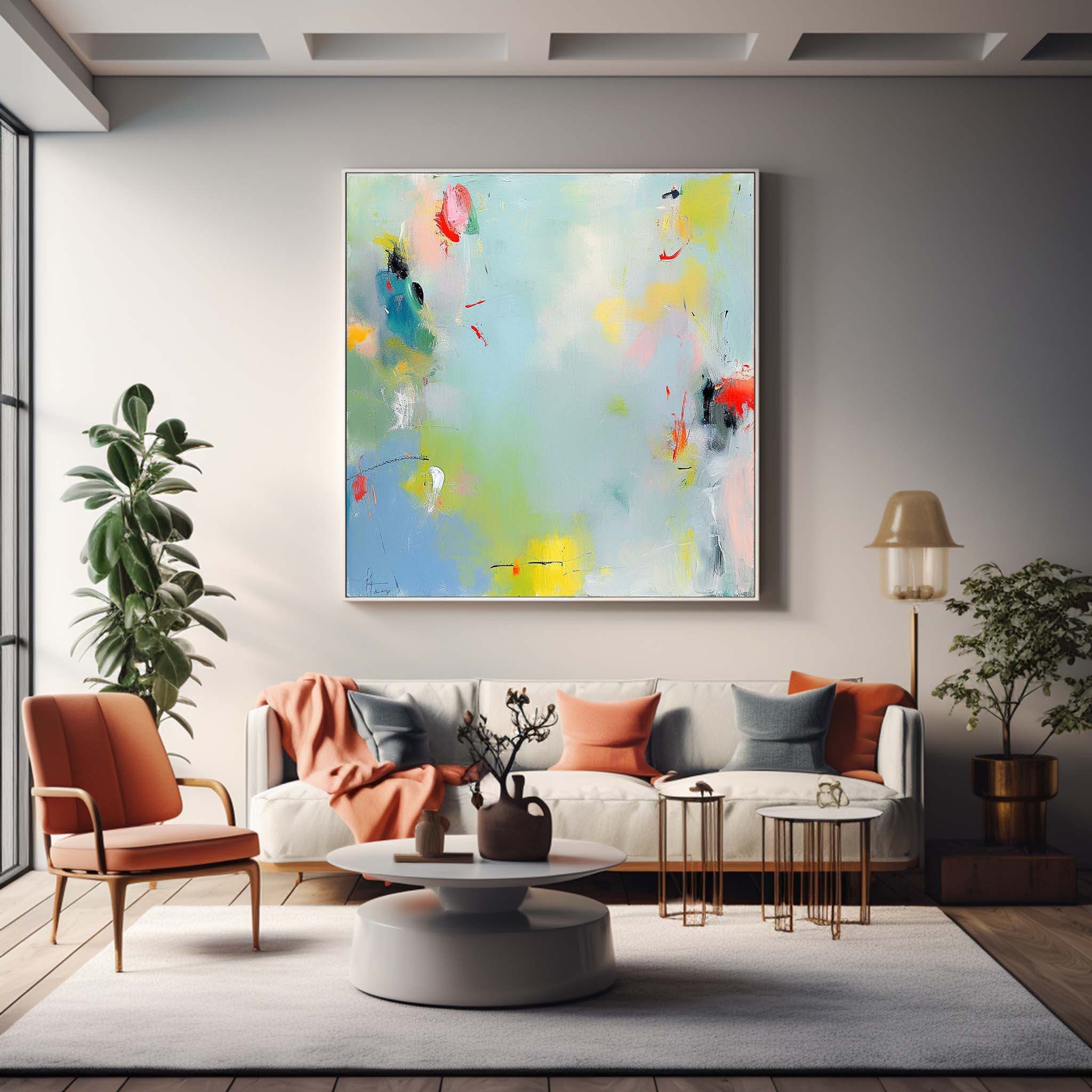 Original Abstract Art For Sale Bright Abstract Painting Canvas Contemporary New Abstract Painting Home Decor