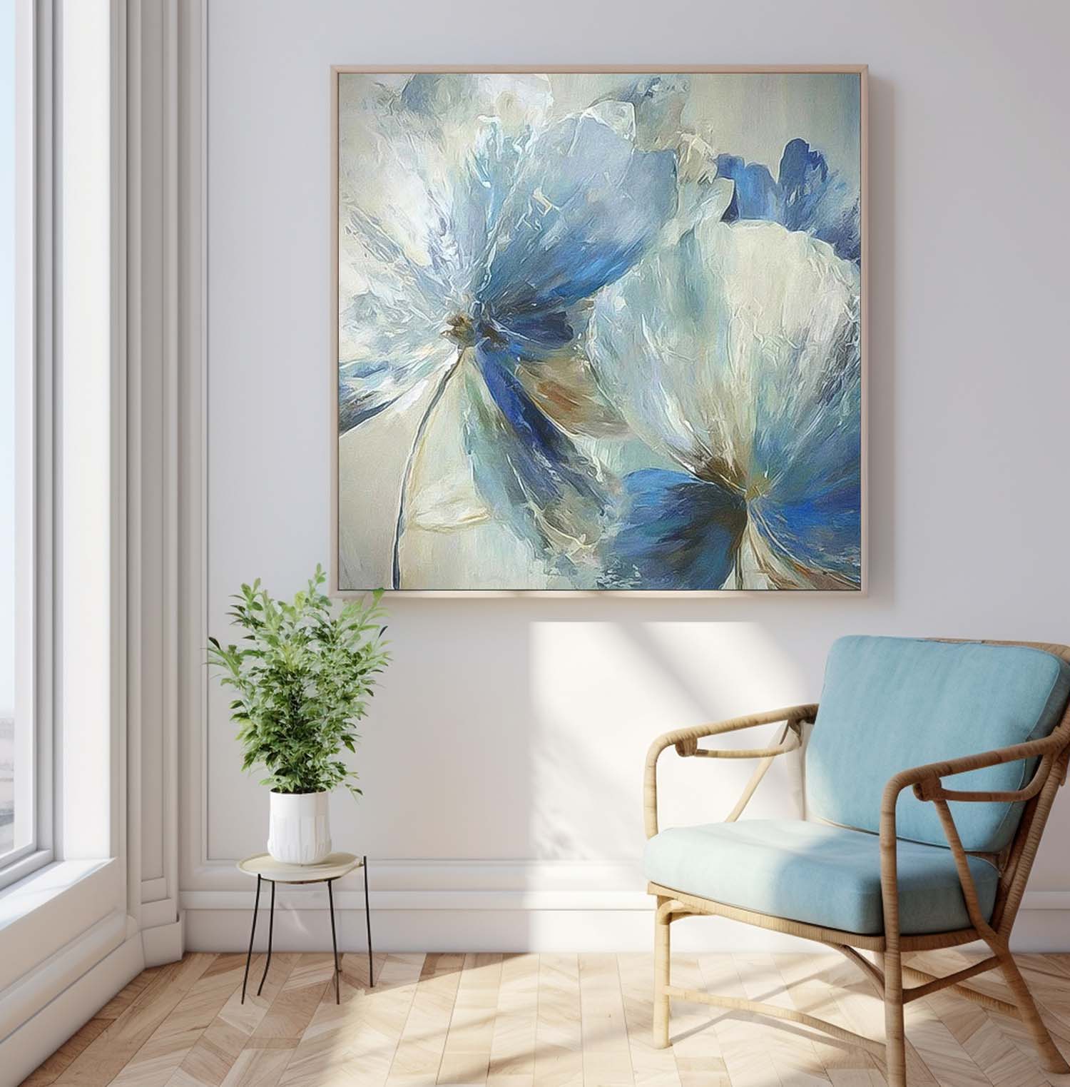 Big Petal Original Flower Wall Art Large Floral Acrylic Painting Modern Floral Oil Painting On Canvas