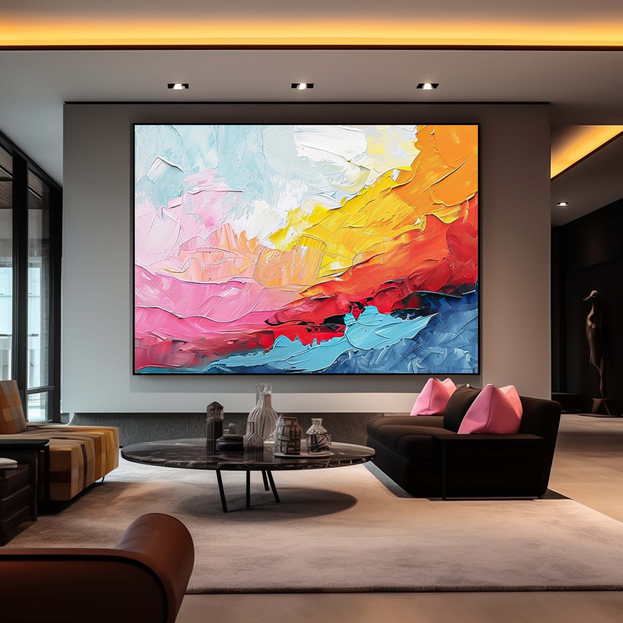 Texture Abstract Oil Painting Big Canvas Artwork Modern Acrylic Painting Original Wall Art Home decoration