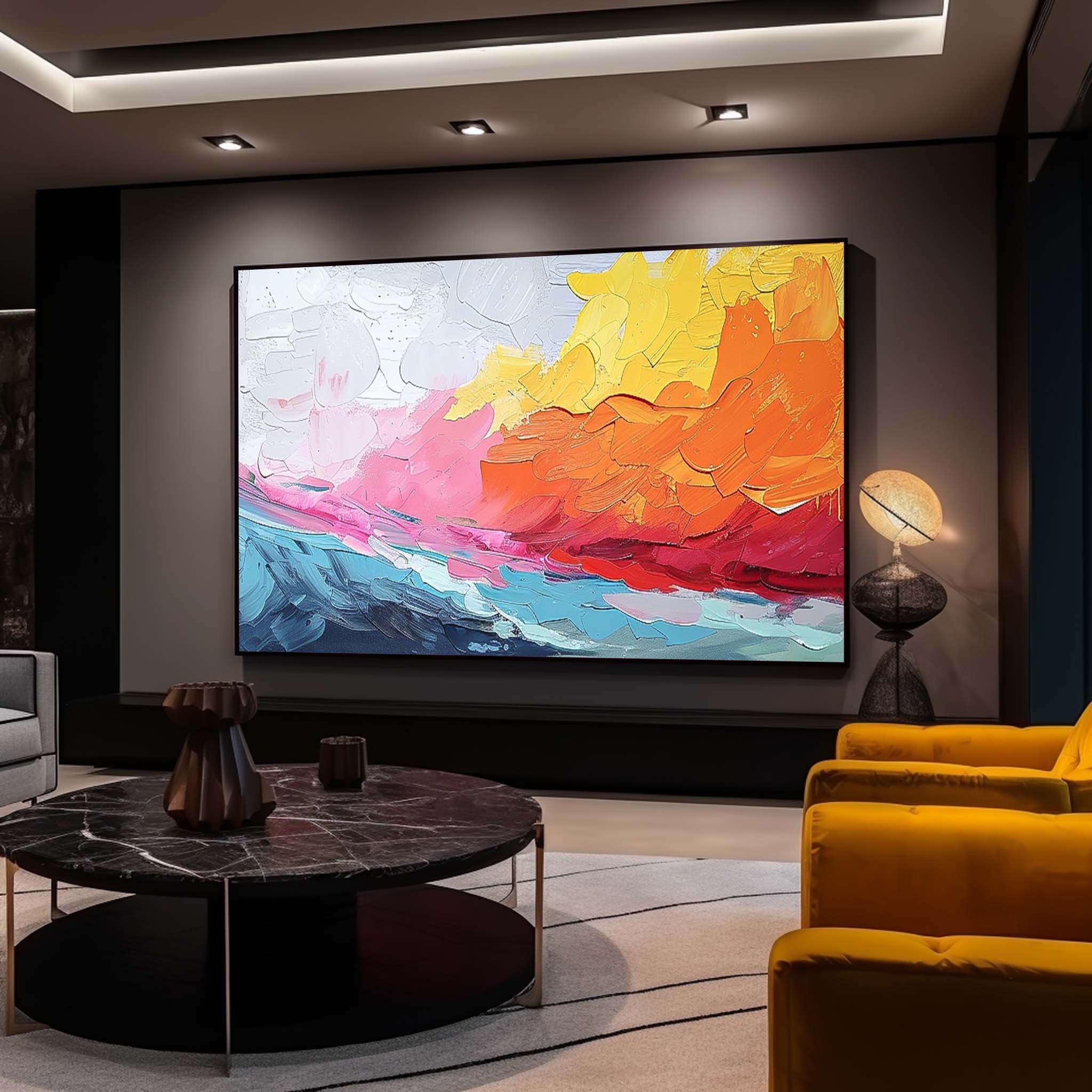 Big Canvas Artwork Modern Acrylic Painting Texture Abstract Oil Painting Original Wall Art Home decoration