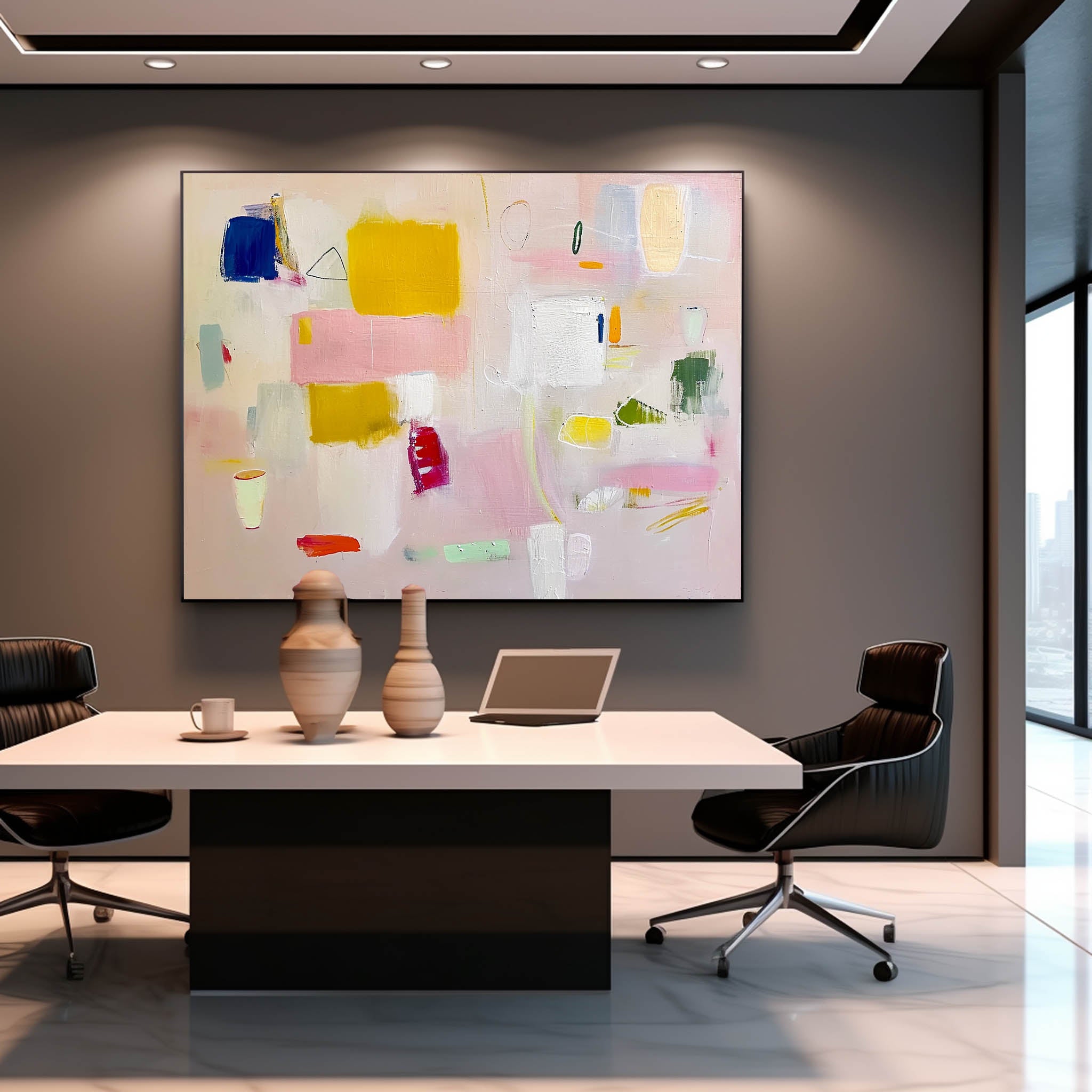 Vibrant Pink Buy Abstract Paintings Online Large Cute Abstract Oil Painting Original Wall Art For Living Room