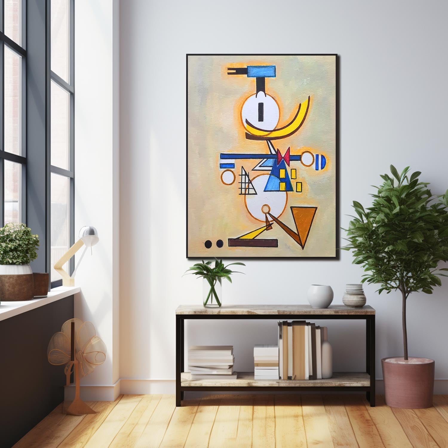 Large Disney Characters Painting Original Wall Art Colorful Cute Cartoon Characters Abstract Donald Duck Artwork
