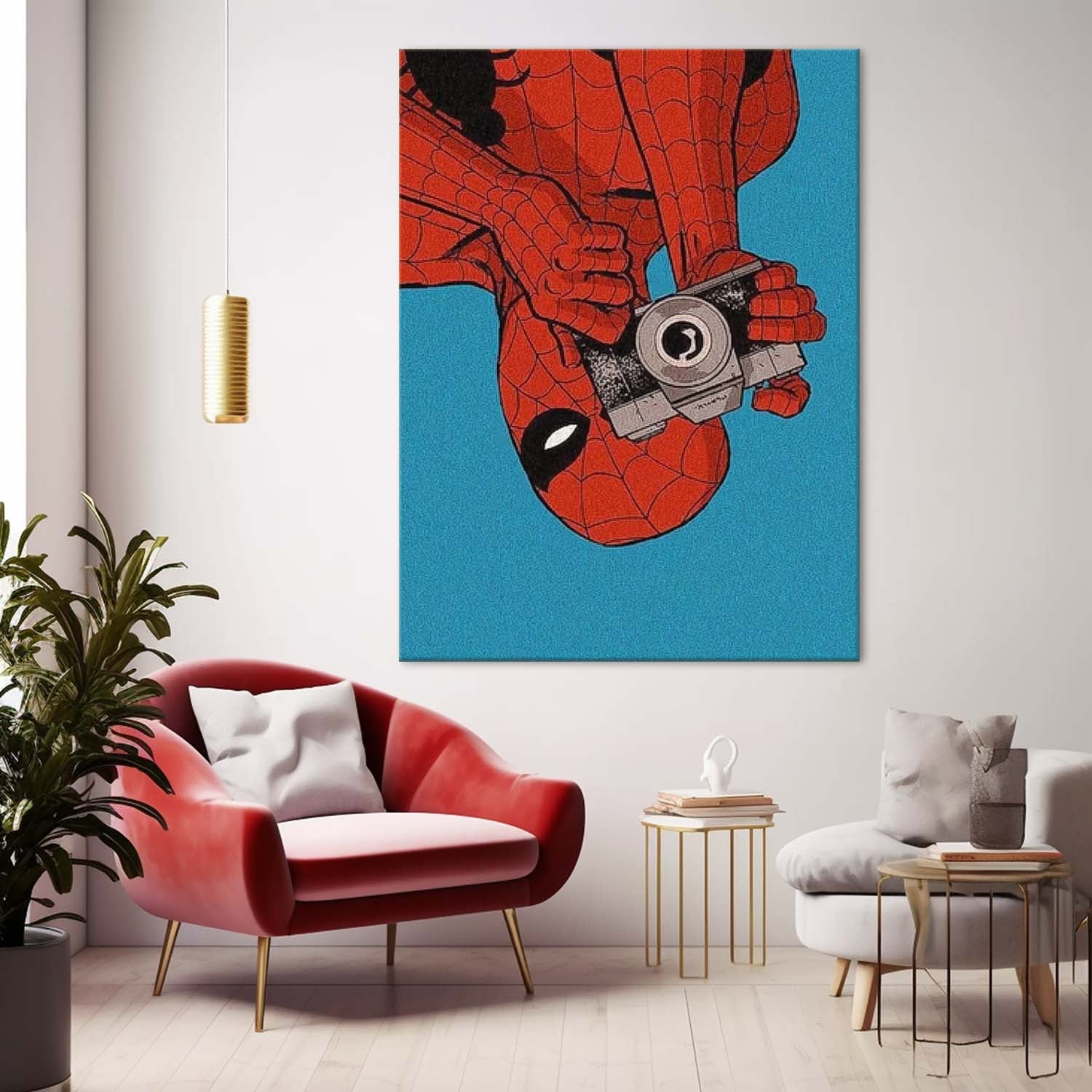 Contemporary Abstract Spider-Man Painting Famous Wall Art Marvel Comics Cute painting Home Decor