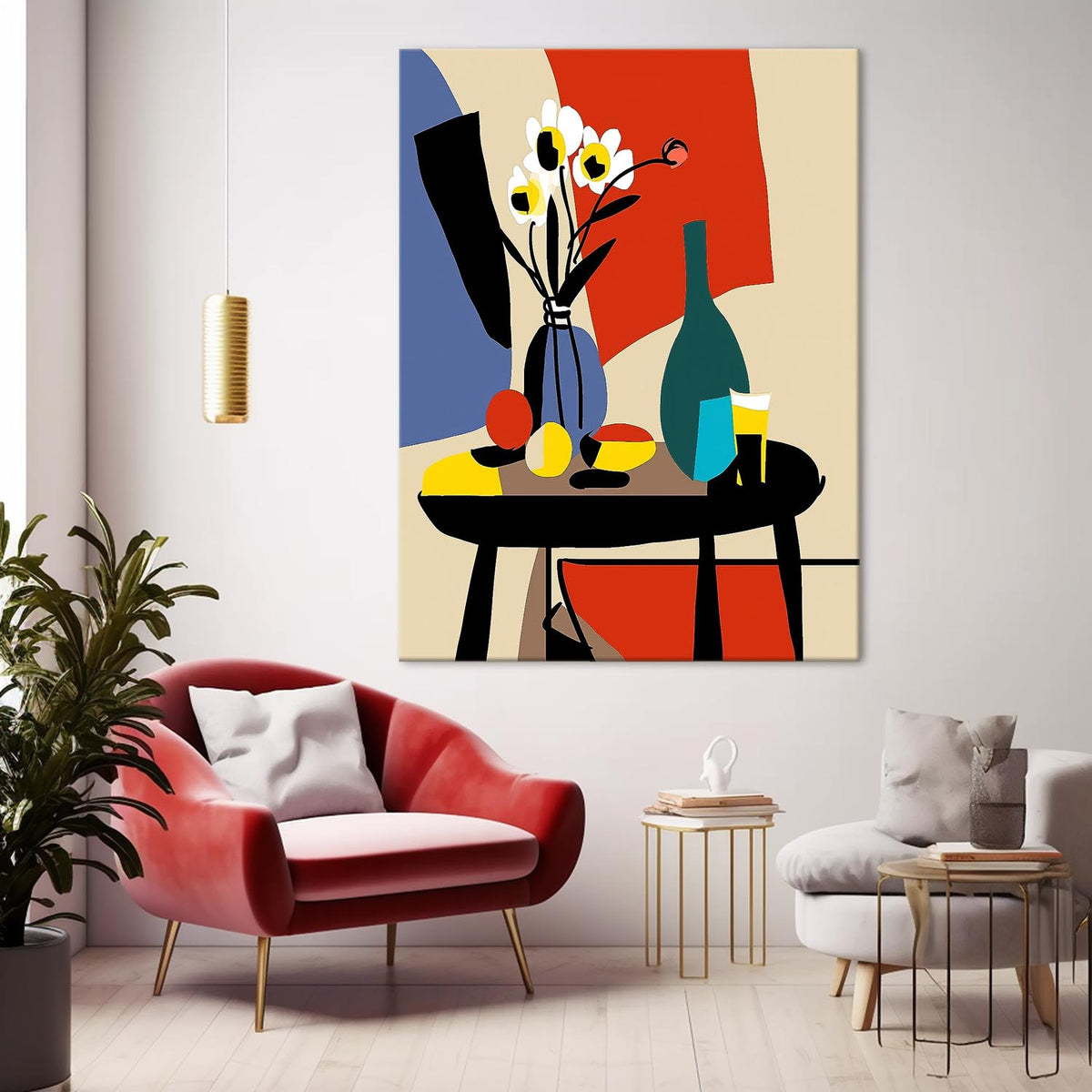 Exquisite Original Beautiful jardiniere Art Abstract High Quality Flower Oil Painting On Canvas