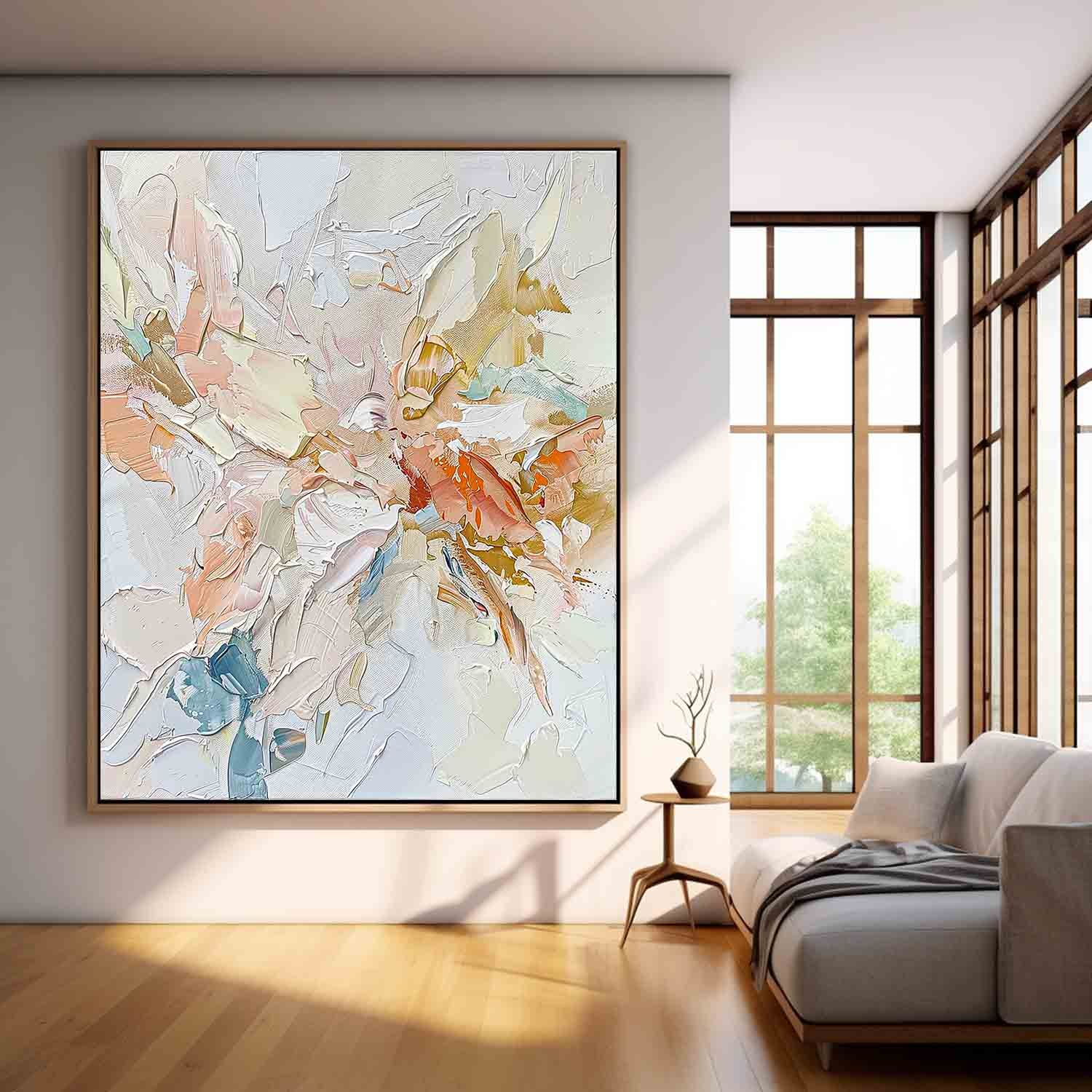 Large Modern Acrylic Painting On Canvas Color Thick Texture Abstract Oil Painting High Quality Original Artwork