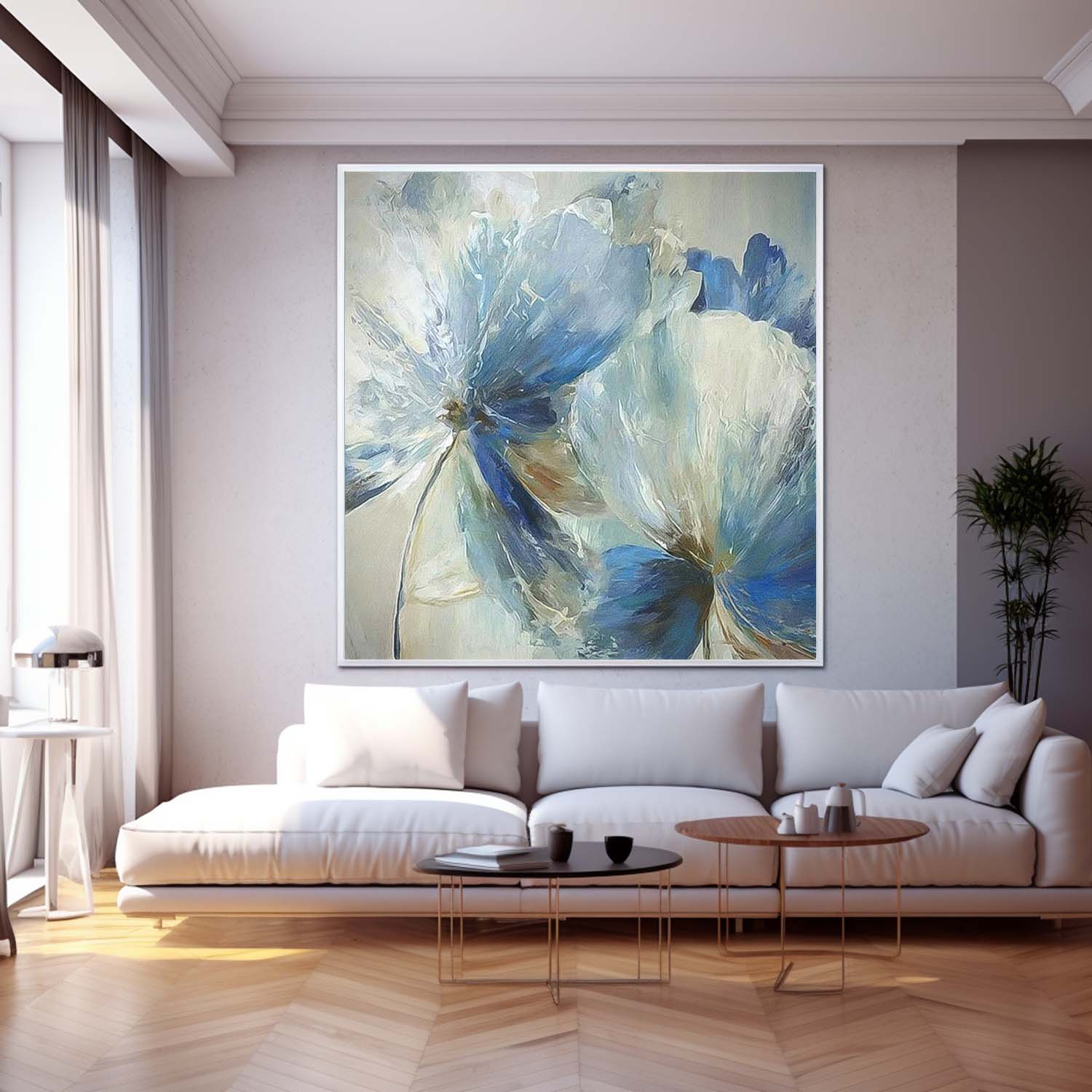 Big Petal Original Flower Wall Art Large Floral Acrylic Painting Modern Floral Oil Painting On Canvas