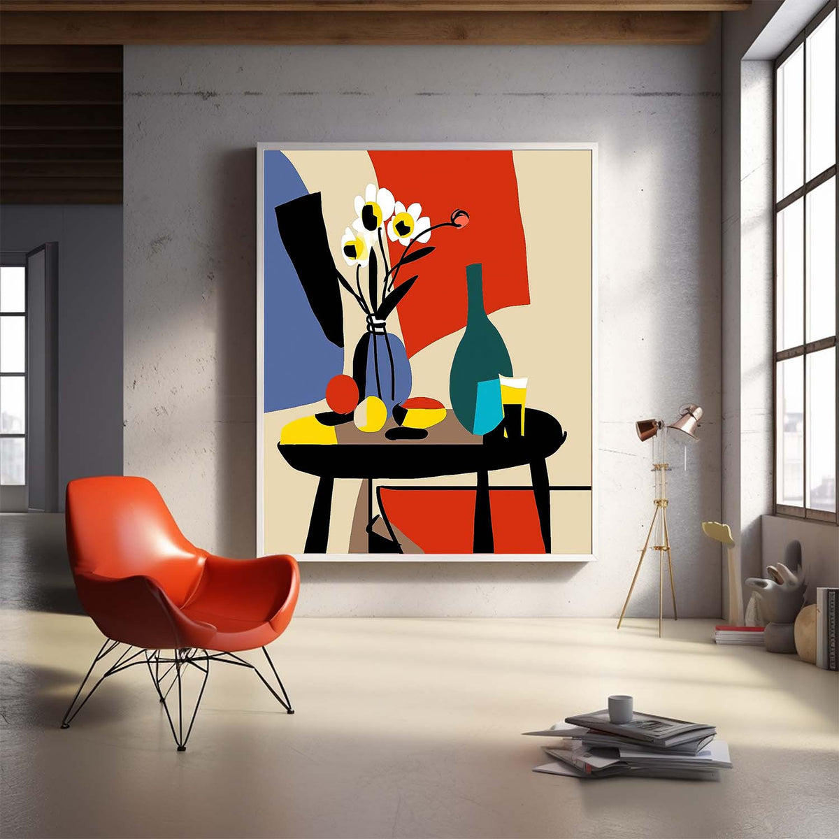 Exquisite Original Beautiful jardiniere Art Abstract High Quality Flower Oil Painting On Canvas